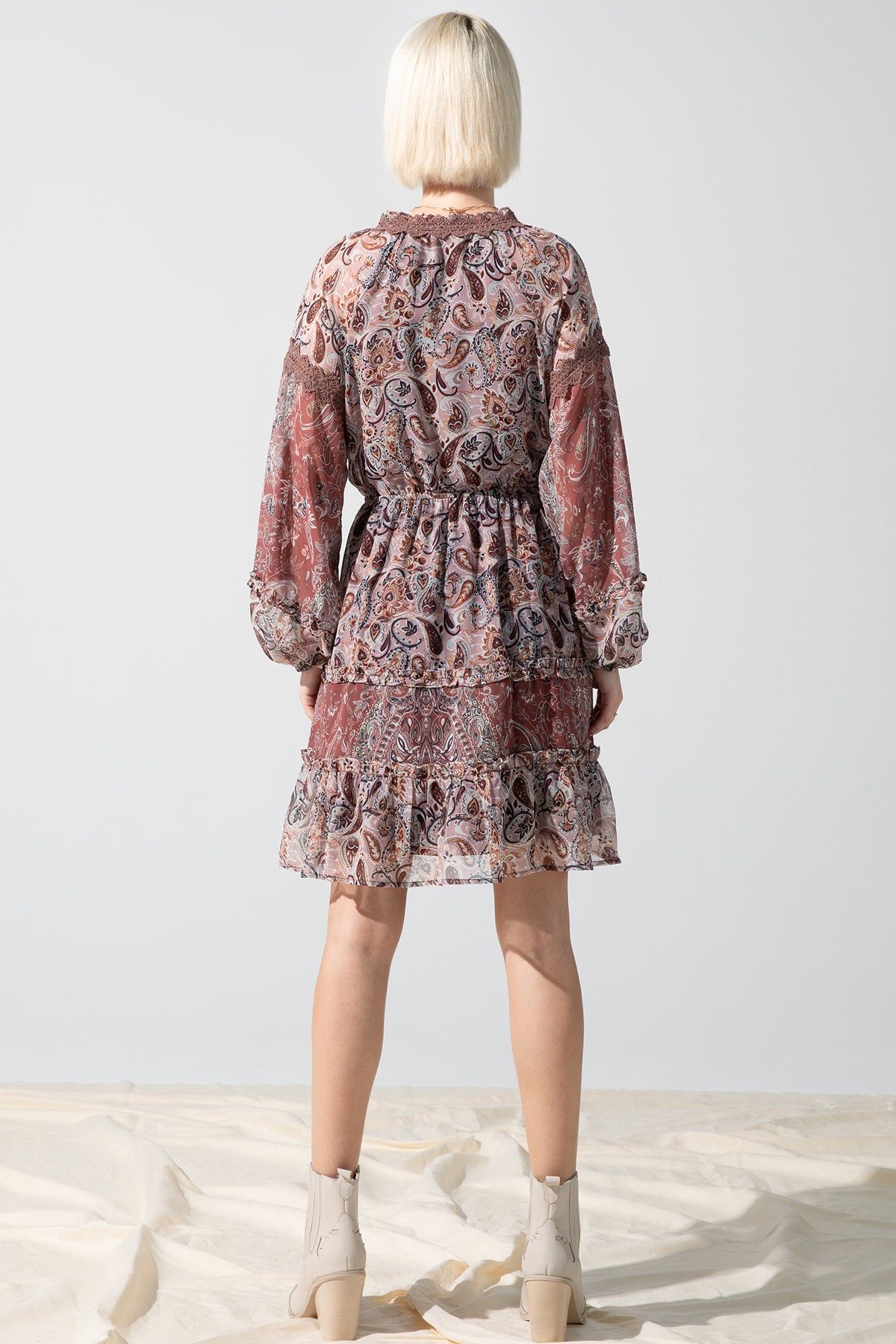 Paisley Printed Tiered Dress sold by Miss Me product image thumbnail 2