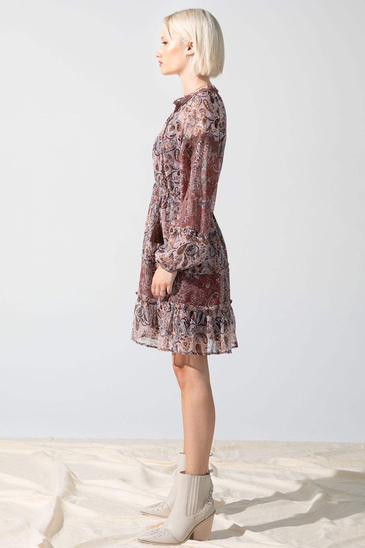 Paisley Printed Tiered Dress sold by Miss Me product image thumbnail 3