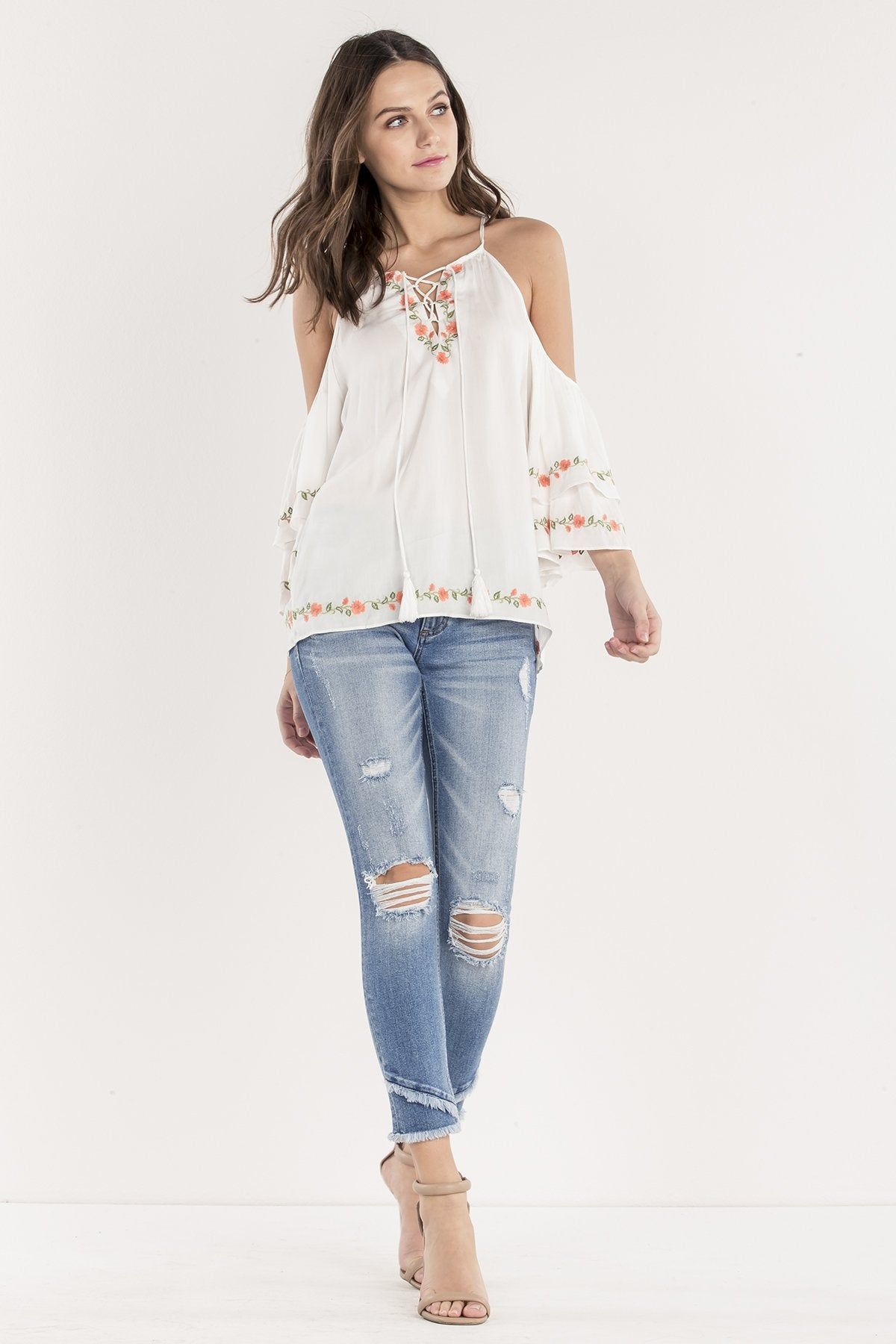 Floral Bliss Halter Top sold by Miss Me product image thumbnail 4