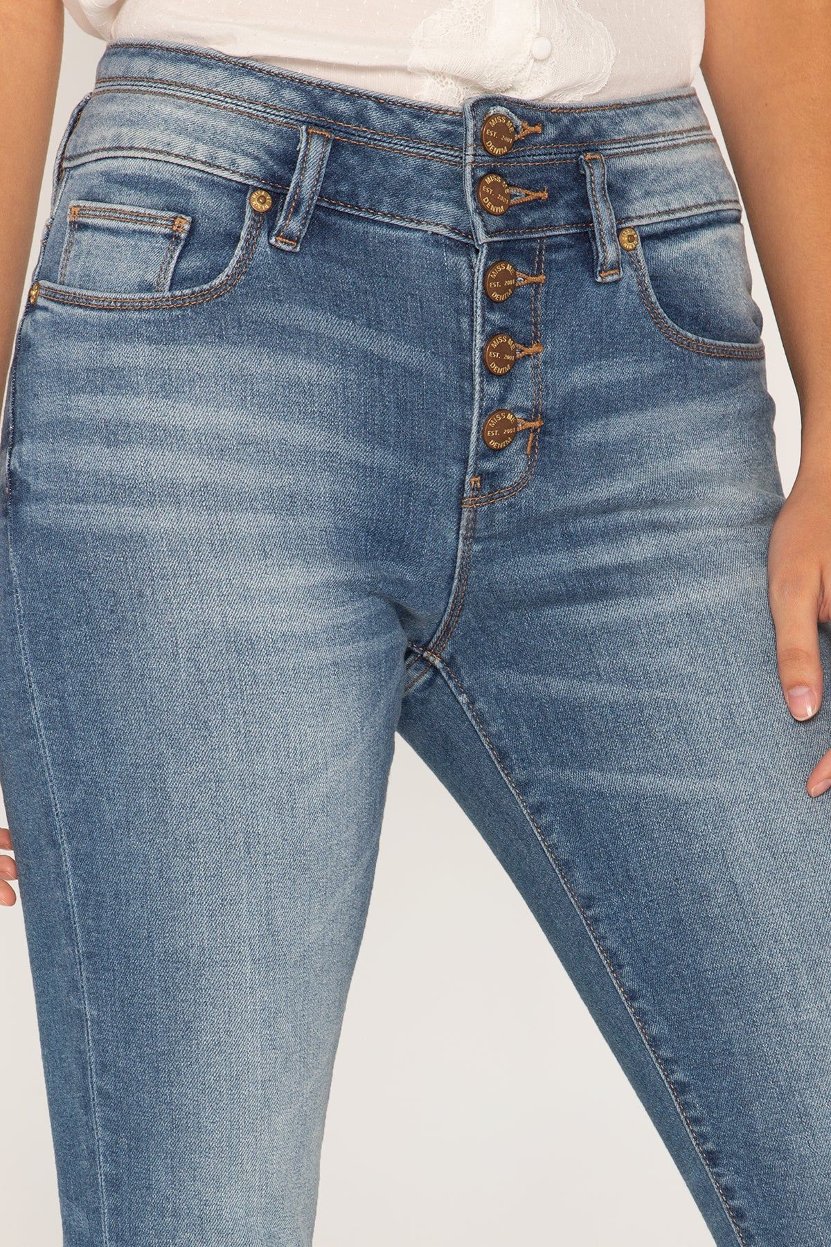 Classic Buttons Skinny Jeans sold by Miss Me product image thumbnail 5