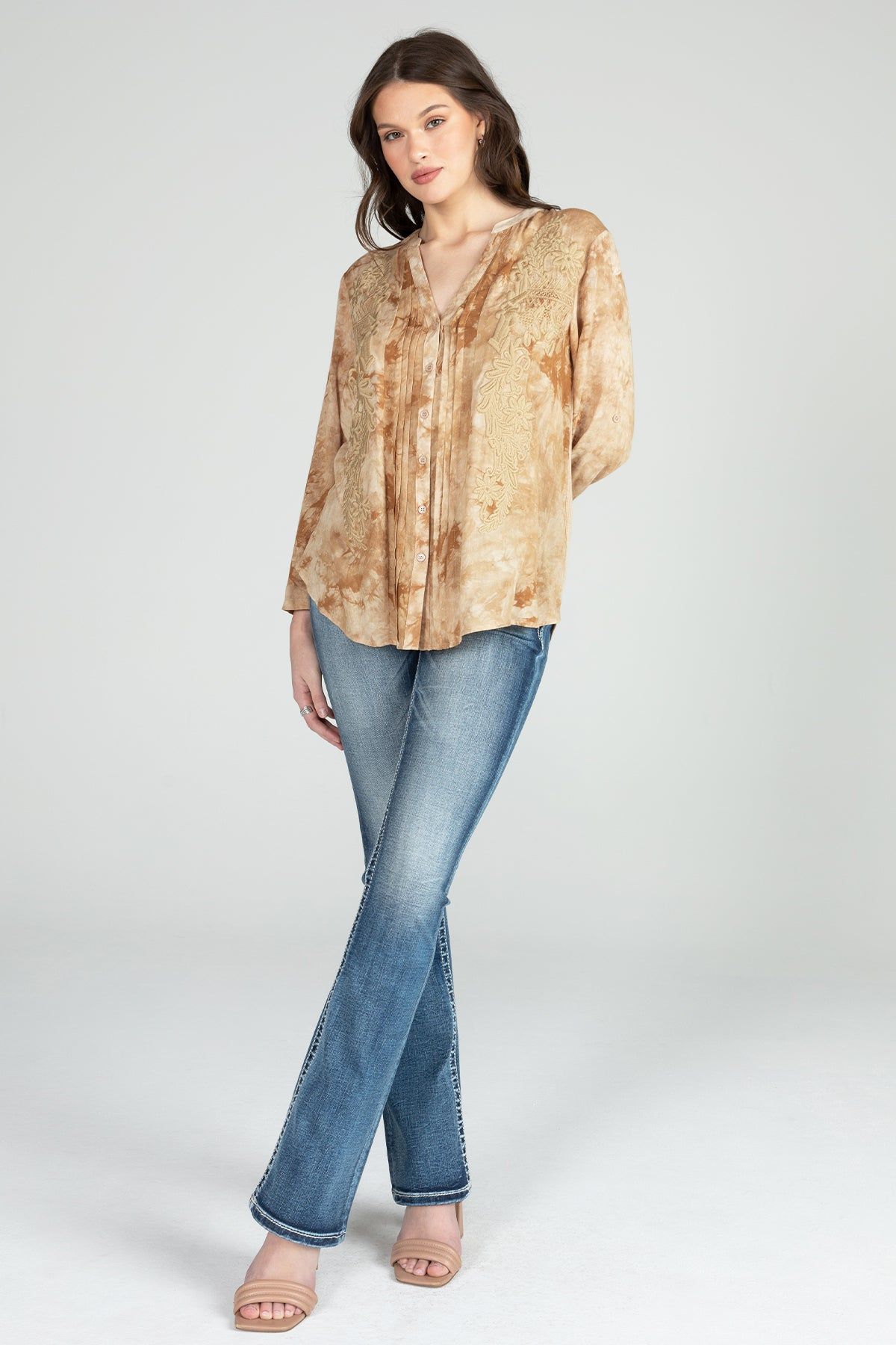 Tie Dye Embroidered Top sold by Miss Me