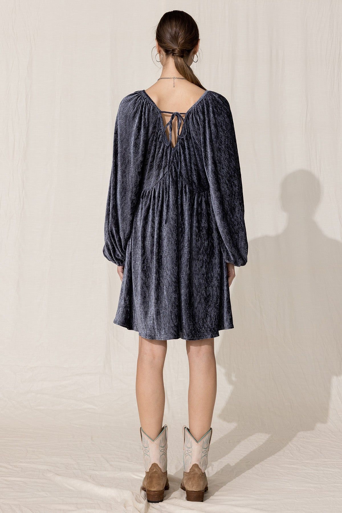 Flowy Velvet Dress sold by Miss Me product image thumbnail 3