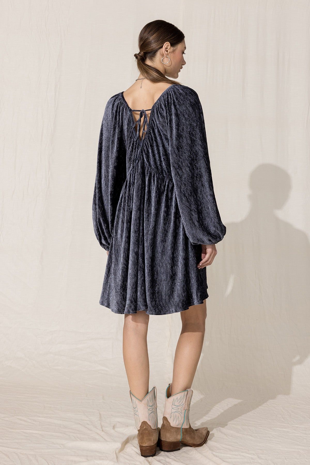 Flowy Velvet Dress sold by Miss Me product image thumbnail 5