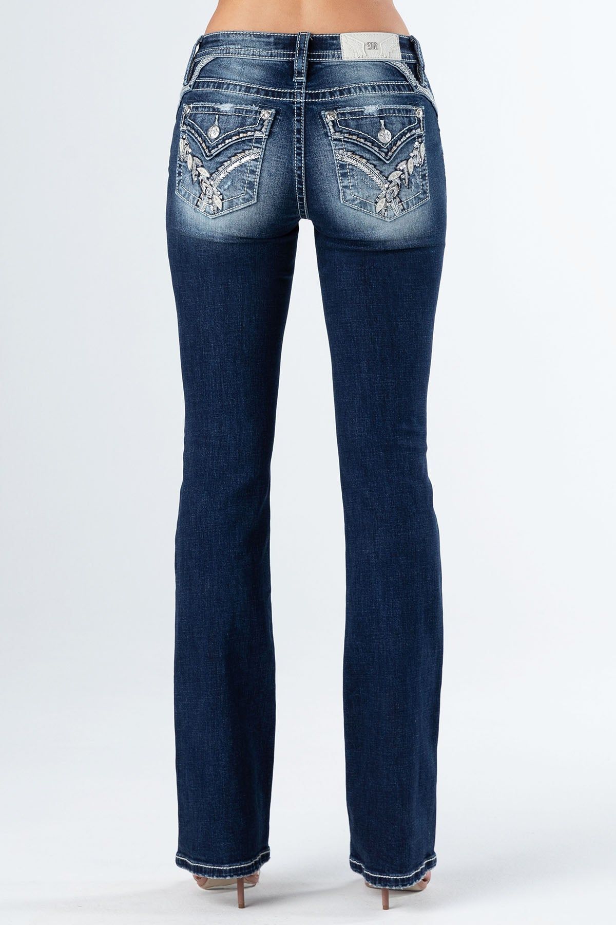 Sequin Leaves Bootcut sold by Miss Me