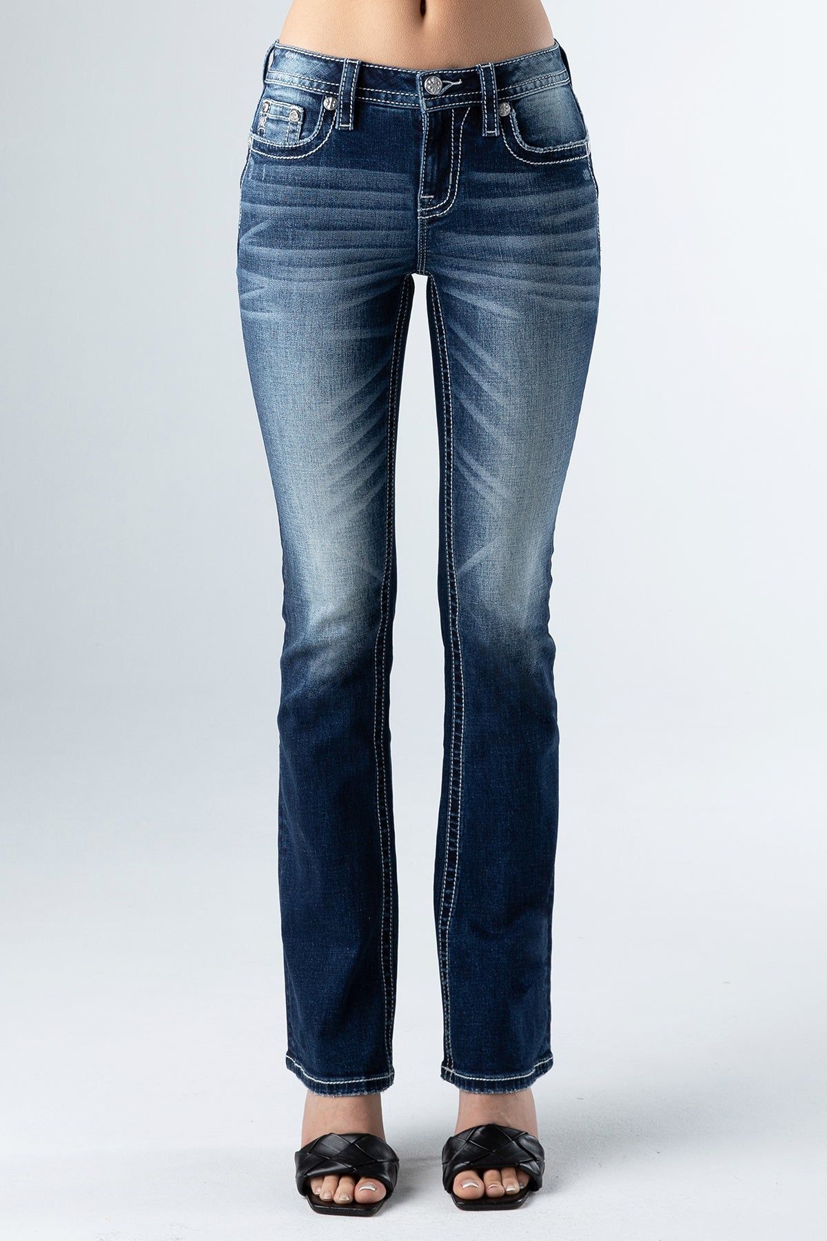 Sequin Leaves Bootcut sold by Miss Me product image thumbnail 2