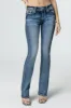 Silver Angel Down Wings Bootcut Jeans sold by Miss Me