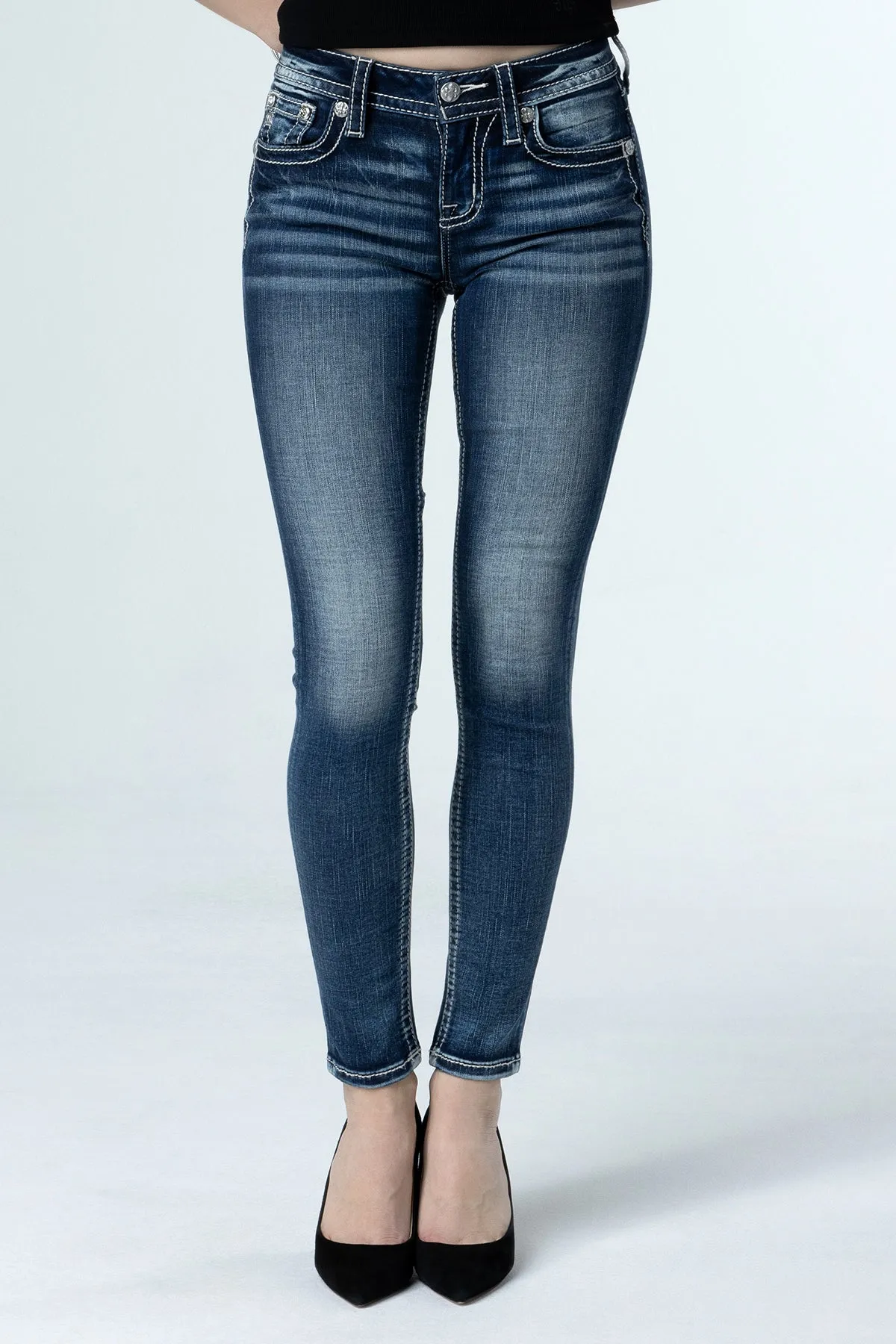 Floral Fleur Skinny Jeans sold by Miss Me product image thumbnail 2