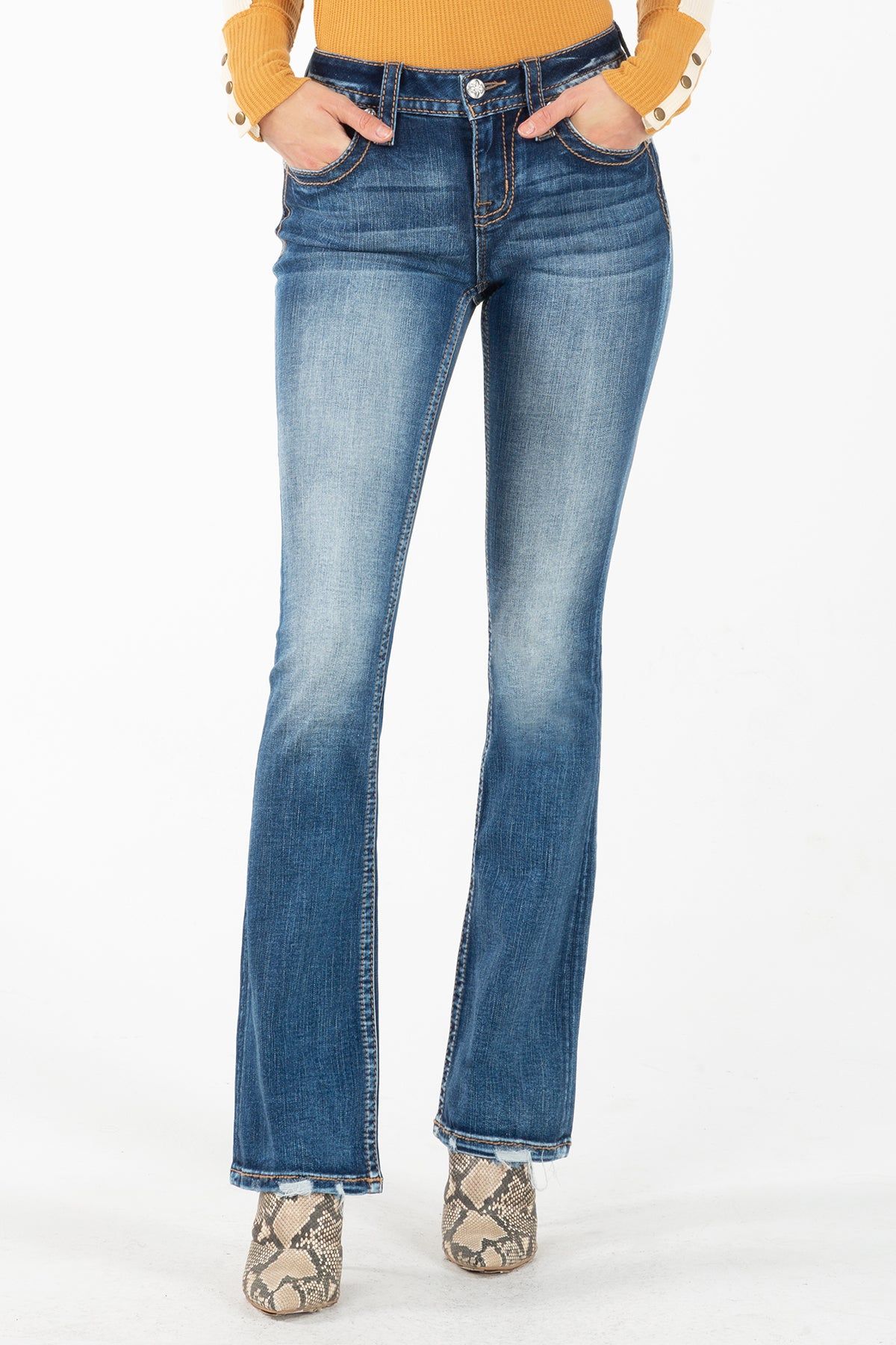 Simple n Sassy Bootcut Jeans sold by Miss Me