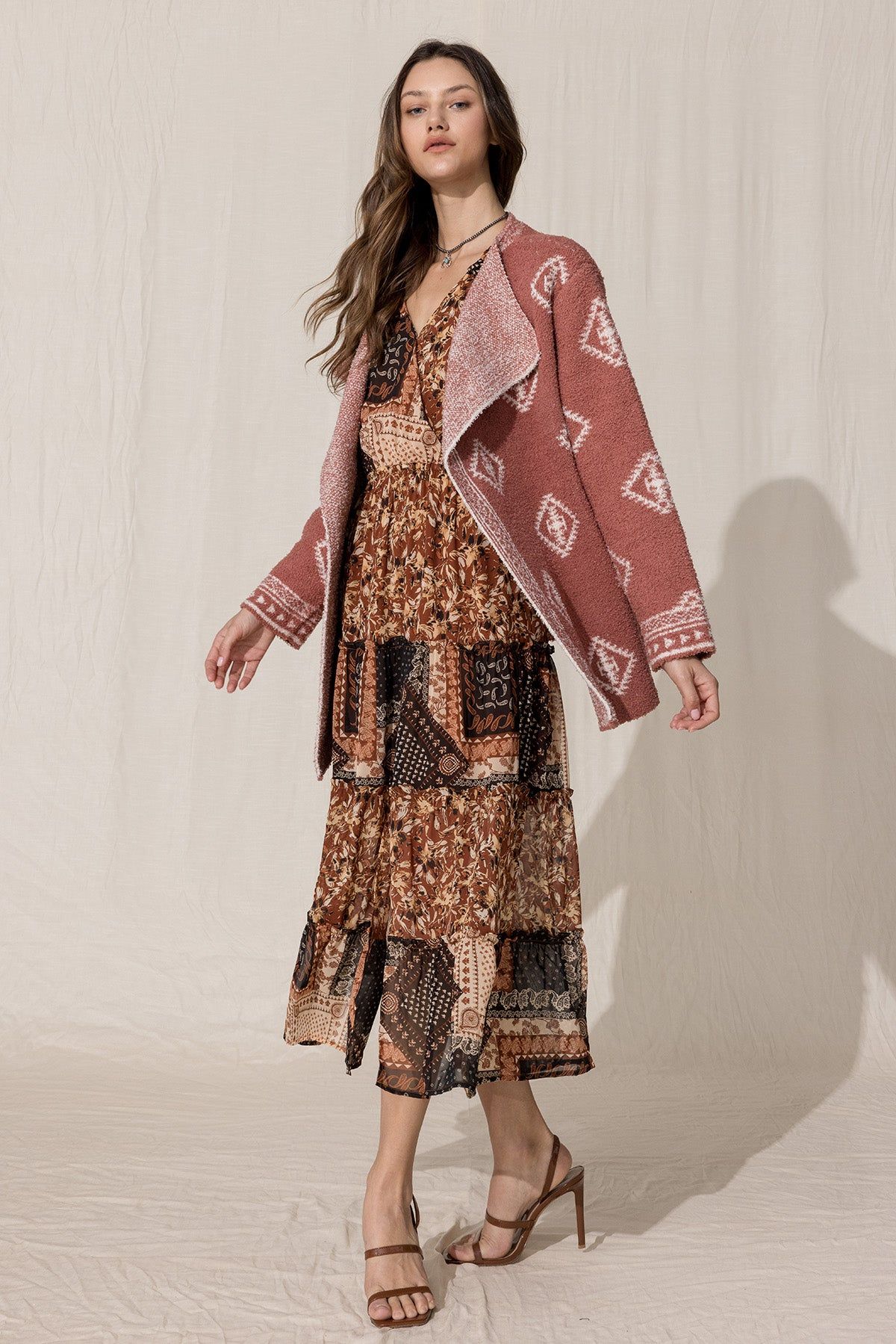 Aztec Open Cardigan sold by Miss Me