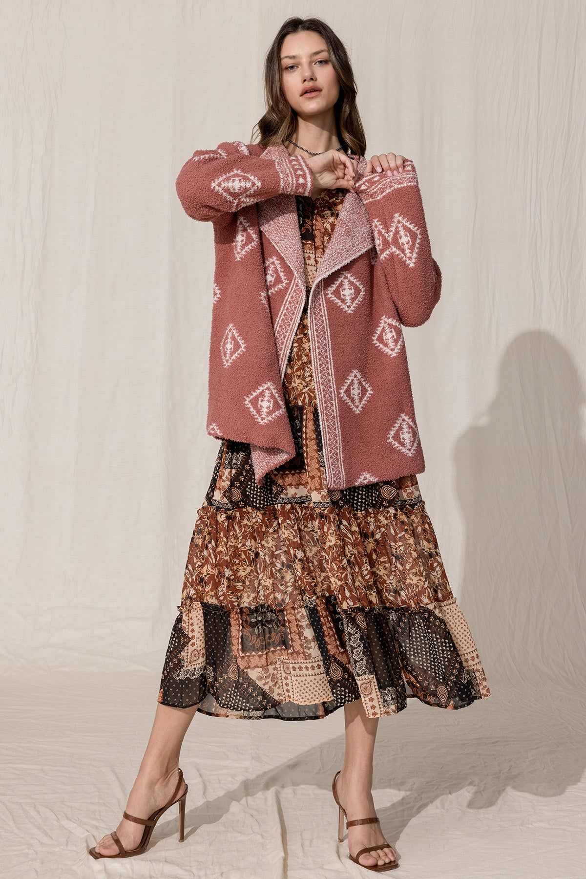 Aztec Open Cardigan sold by Miss Me product image thumbnail 5