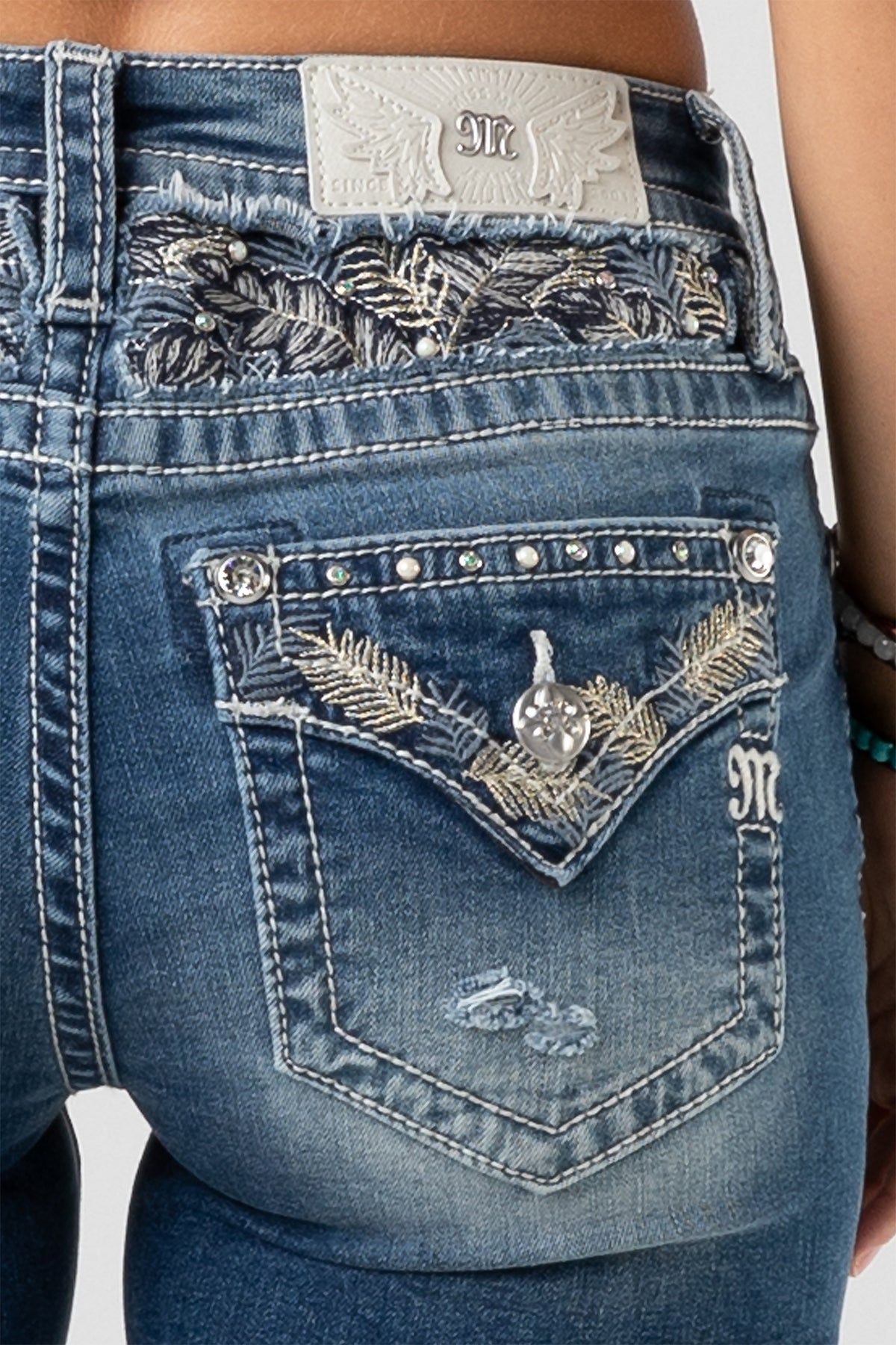 Tropic Stones Skinny Jeans sold by Miss Me product image thumbnail 4