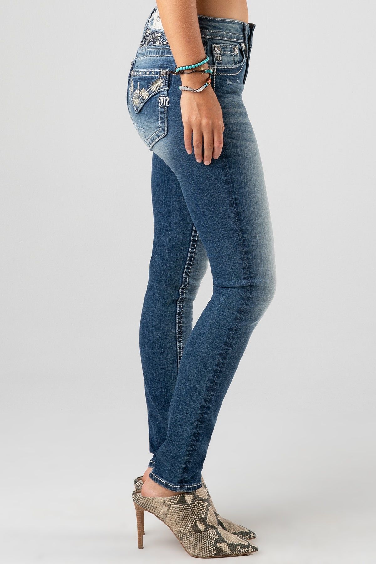 Tropic Stones Skinny Jeans sold by Miss Me product image thumbnail 3