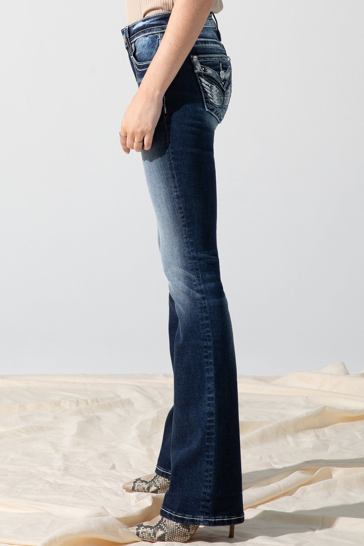 Angel Wing Bootcut Jeans sold by Miss Me product image thumbnail 3