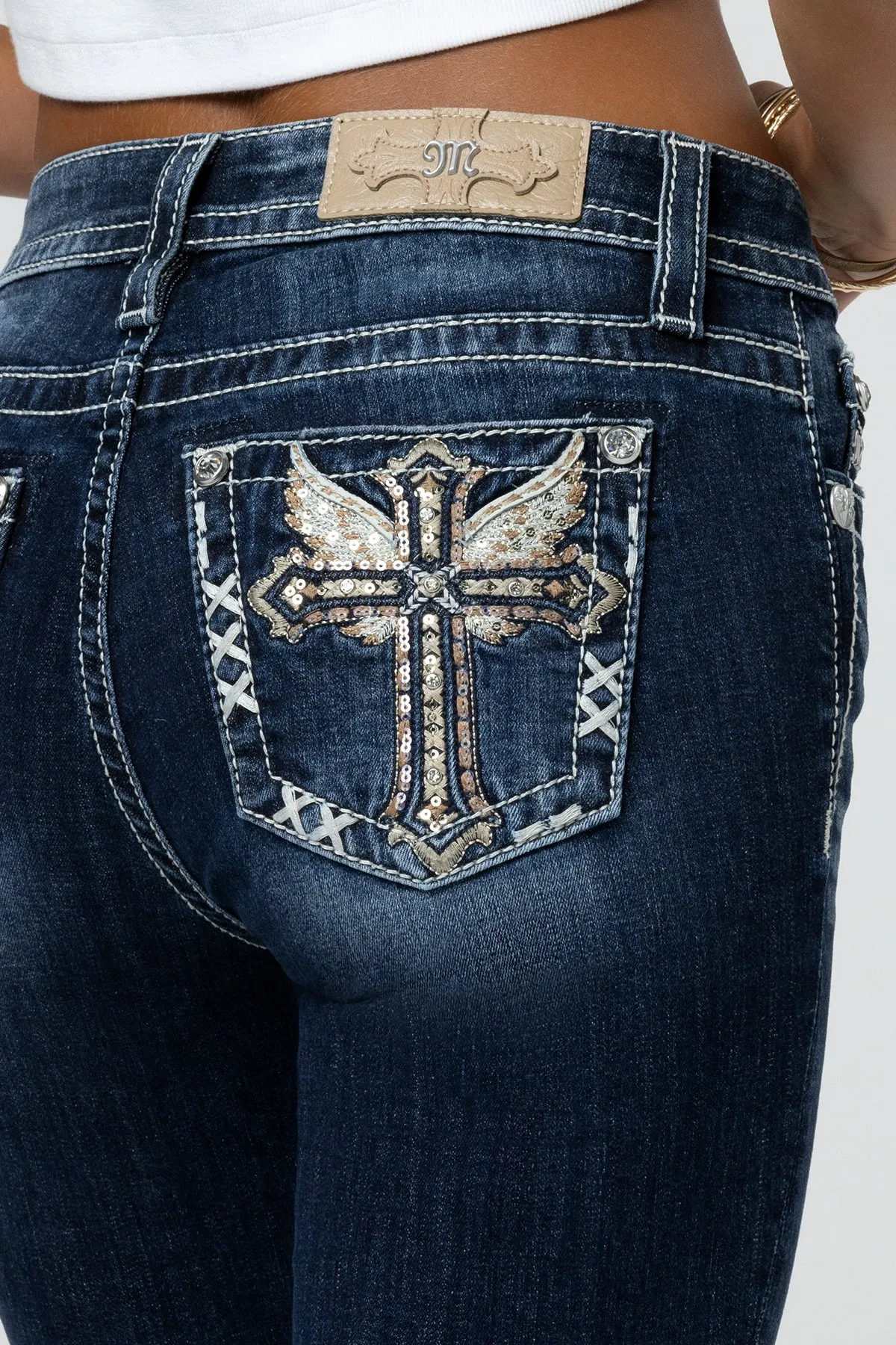 Lana Cross Bootcut Jeans sold by Miss Me product image thumbnail 2
