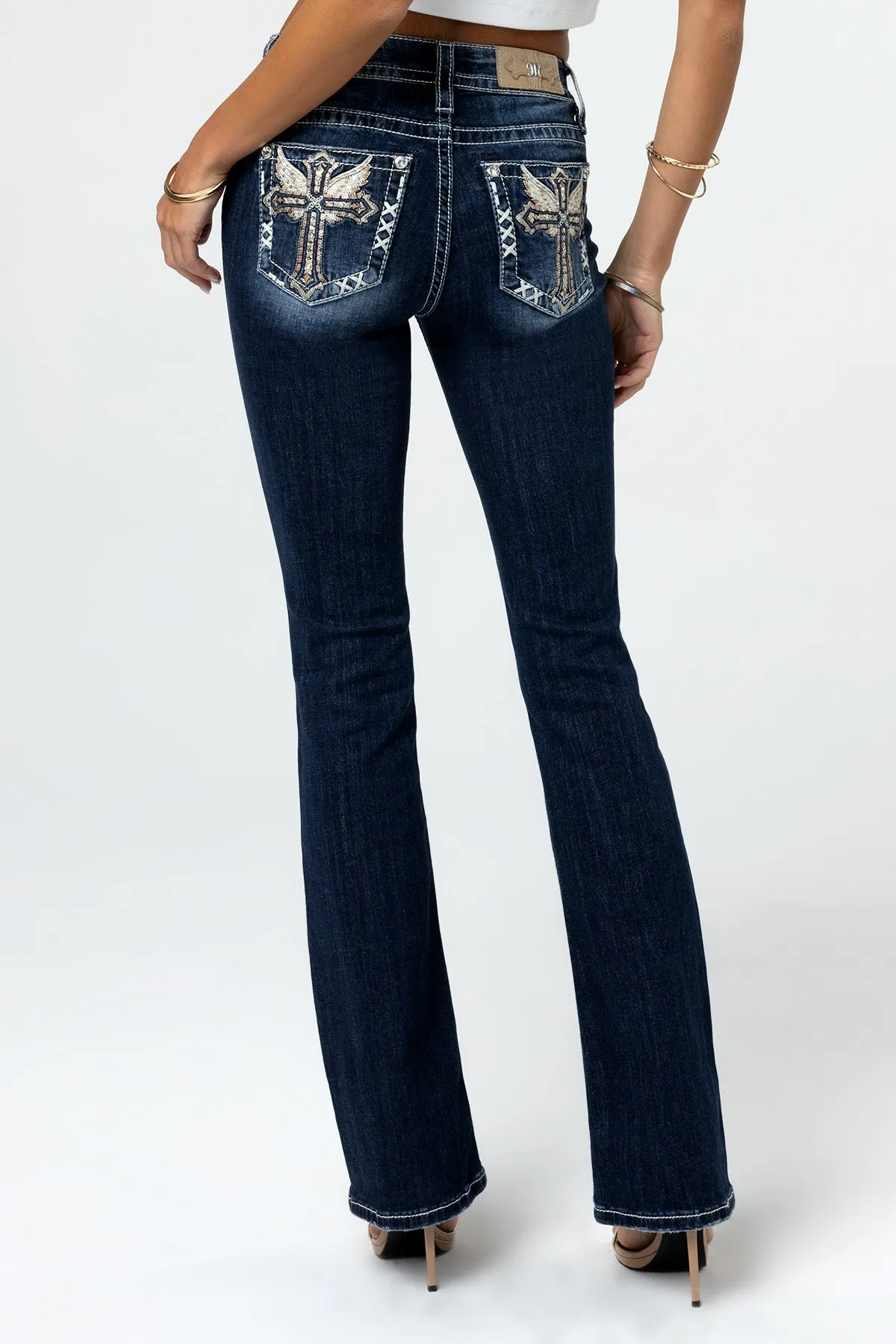 Lana Cross Bootcut Jeans sold by Miss Me
