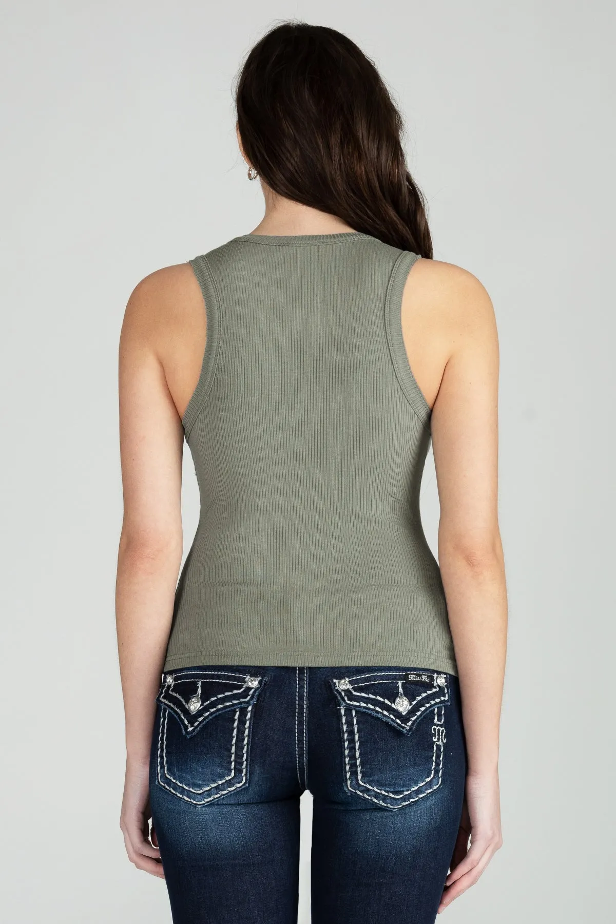 Studded Knit Tank sold by Miss Me product image thumbnail 3