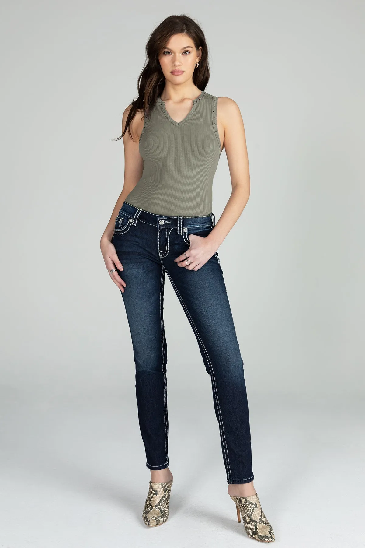 Studded Knit Tank sold by Miss Me product image thumbnail 4