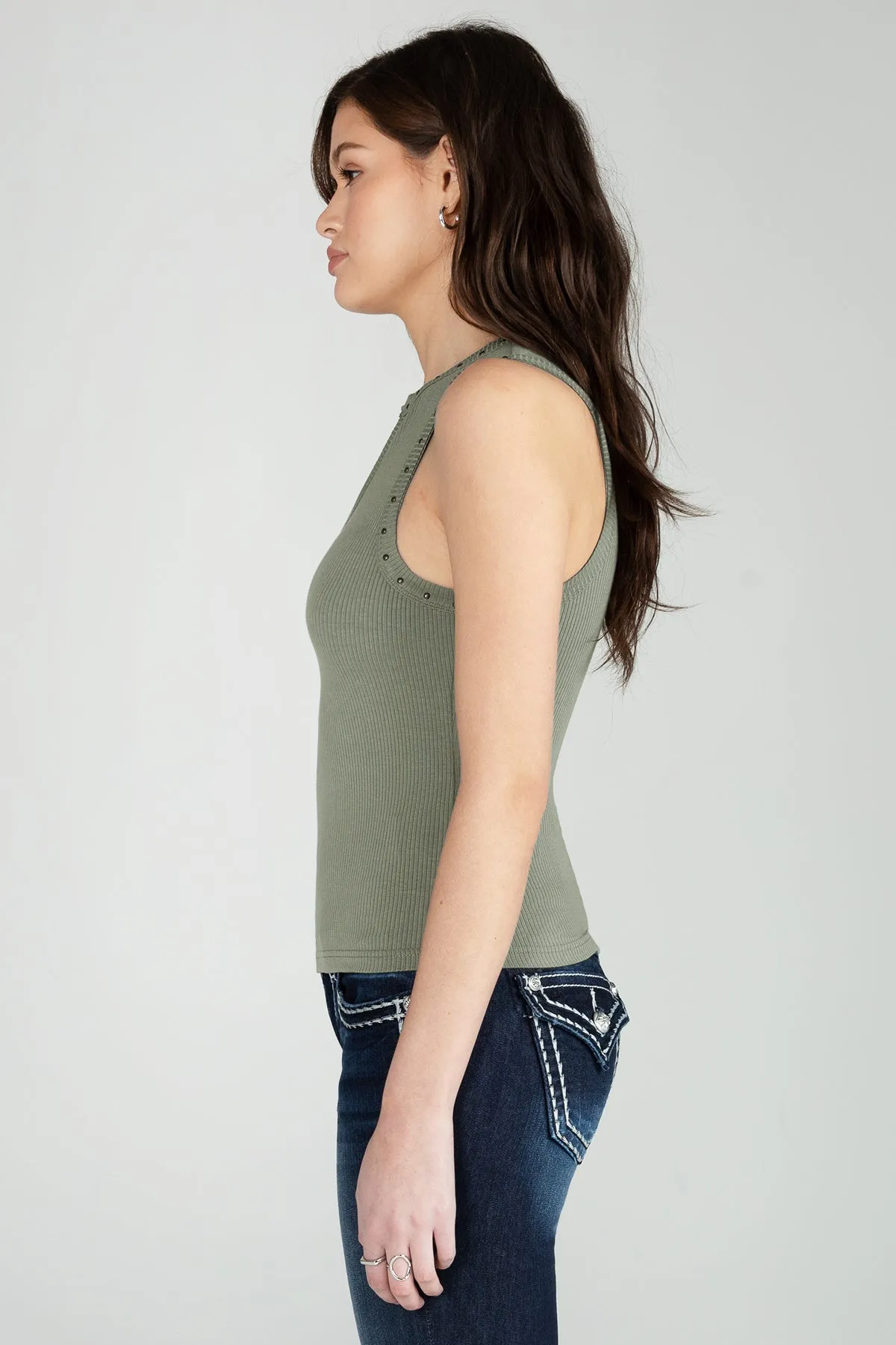 Studded Knit Tank sold by Miss Me product image thumbnail 2