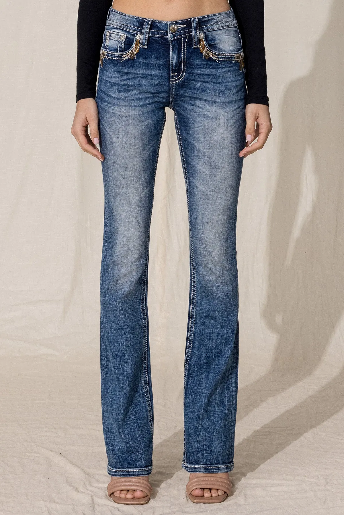 Falling Leaf Bootcut Jeans sold by Miss Me product image thumbnail 2