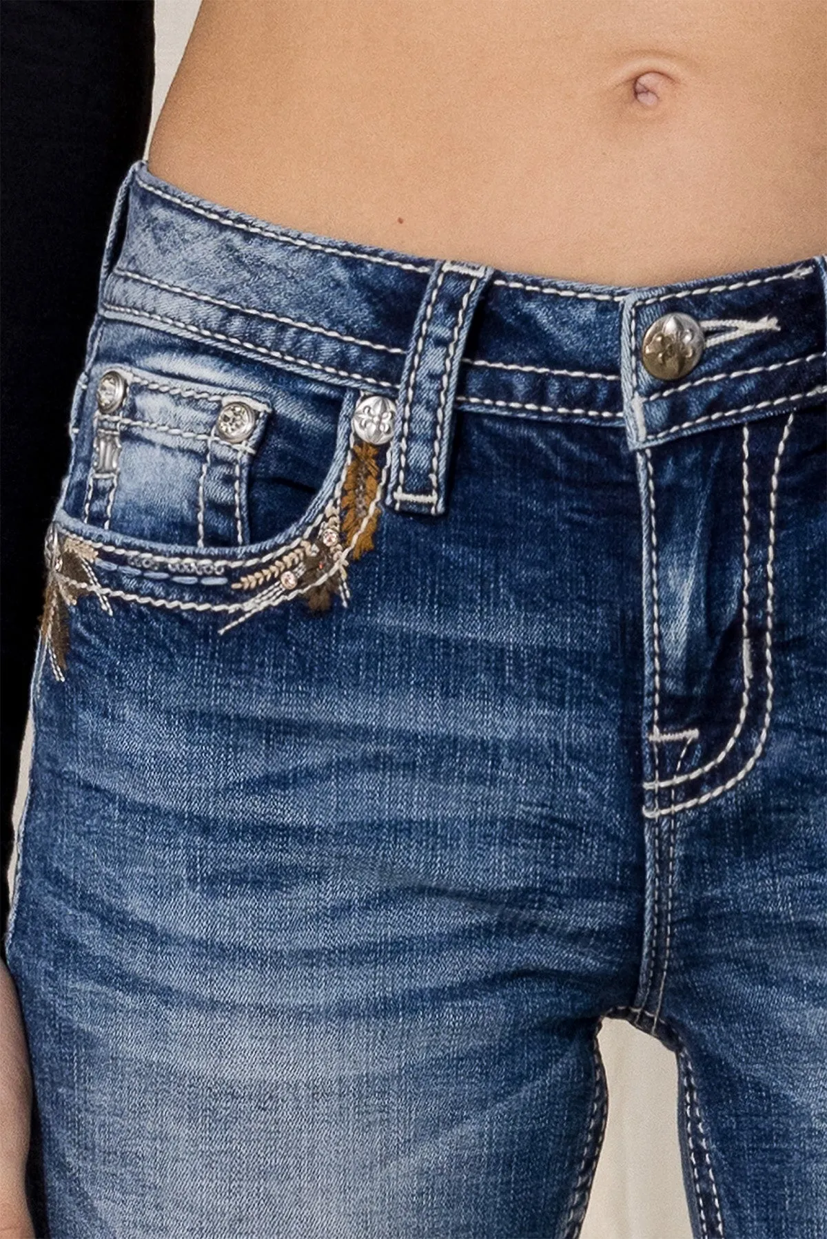 Falling Leaf Bootcut Jeans sold by Miss Me product image thumbnail 4