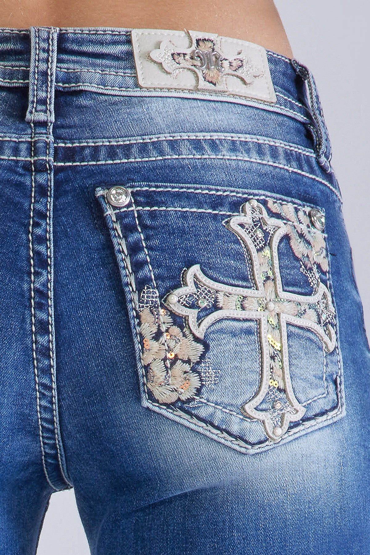 Blooming Cross Bootcut Jeans sold by Miss Me product image thumbnail 2