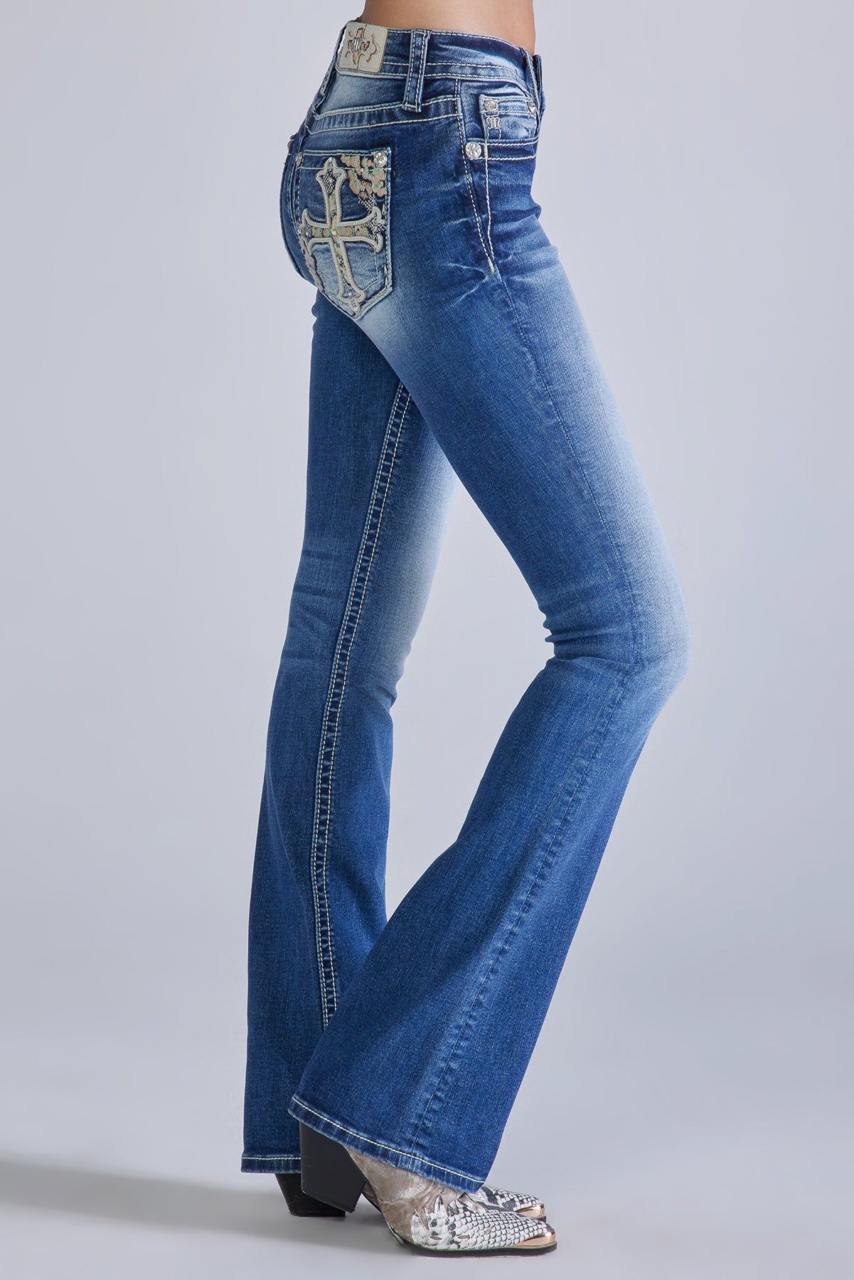 Blooming Cross Bootcut Jeans sold by Miss Me product image thumbnail 4