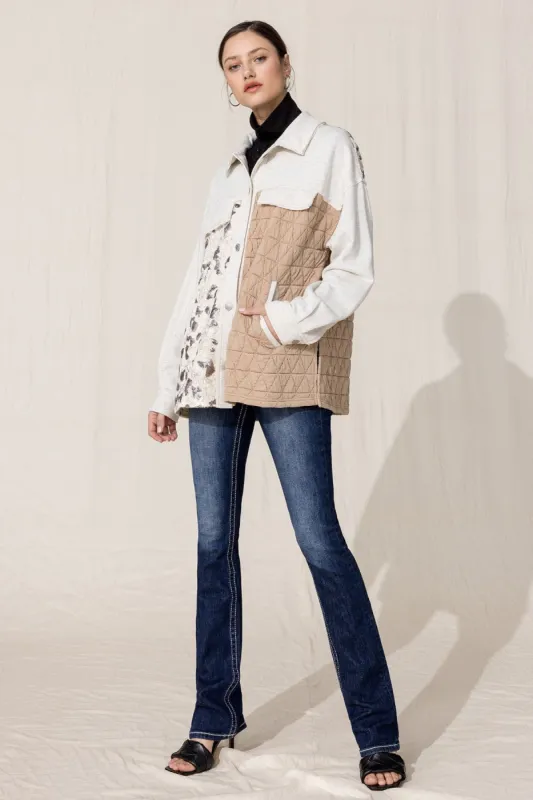 Oversized Sequin Jacket sold by Miss Me