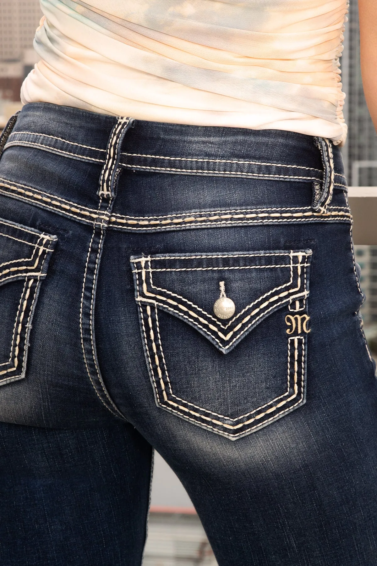 Front Button Bootcut Jeans sold by Miss Me product image thumbnail 5