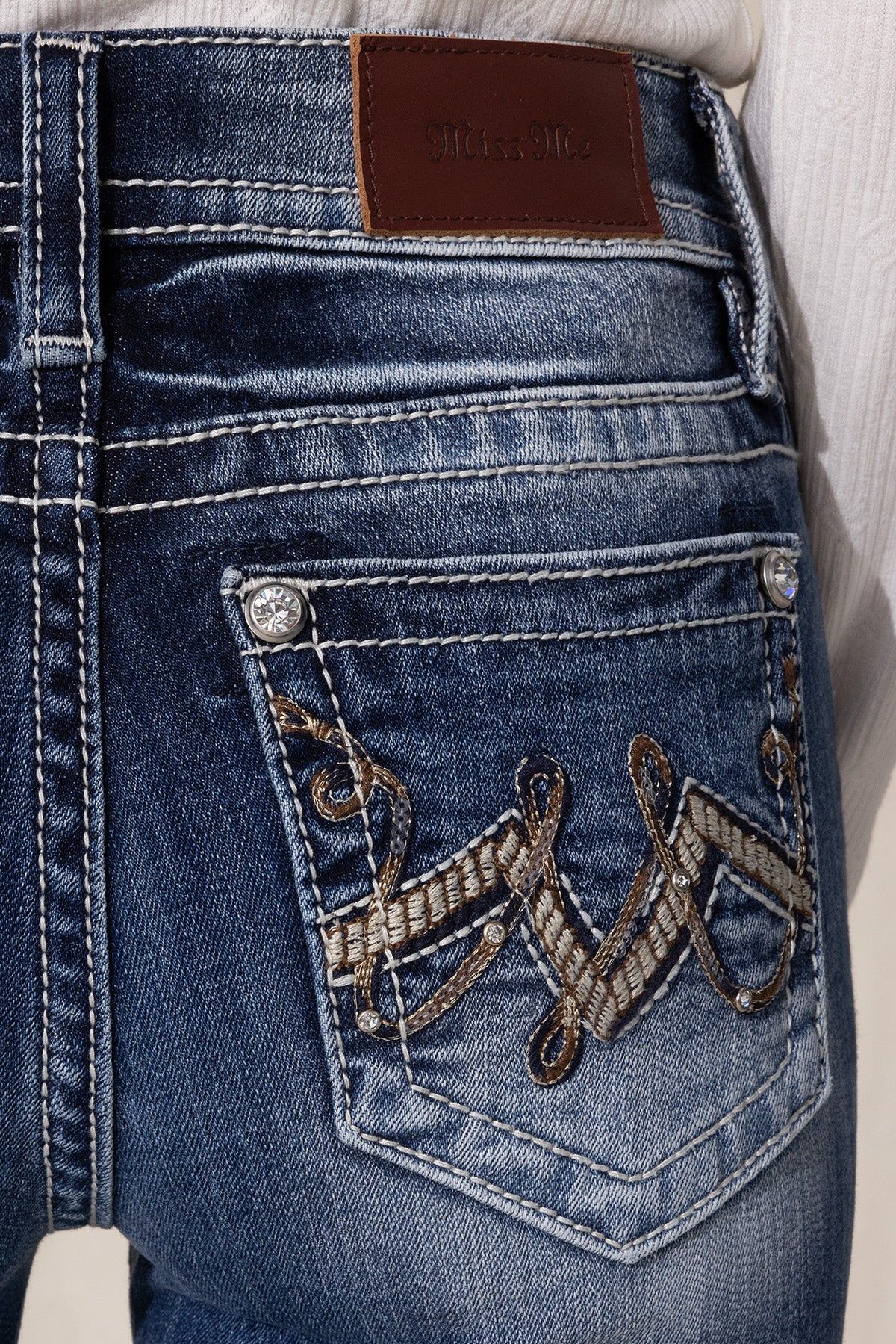 Whipped Logo Bootcut Jean sold by Miss Me product image thumbnail 4