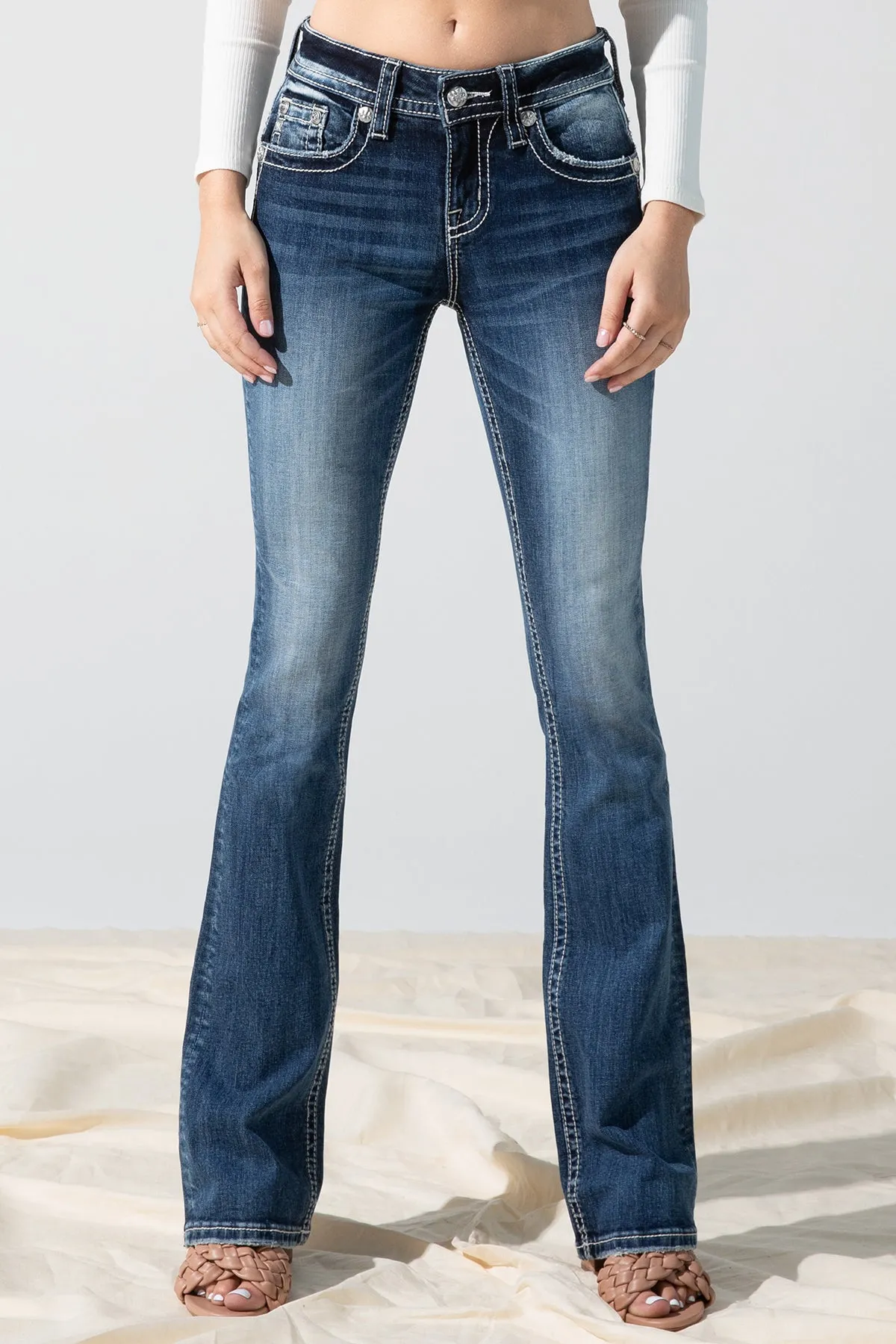 Falling Leaves Bootcut Jeans sold by Miss Me product image thumbnail 2