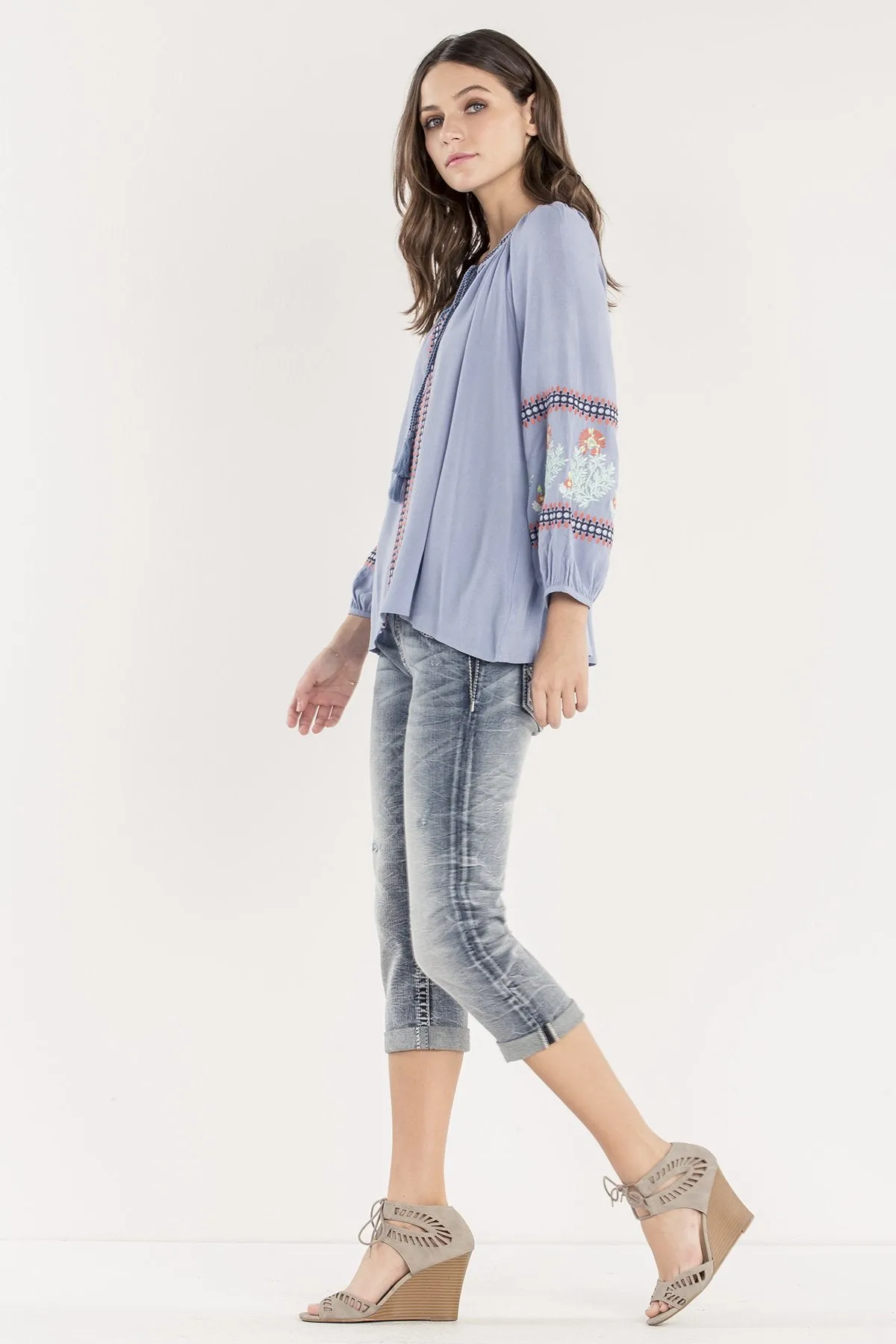 Blue Belle Top sold by Miss Me product image thumbnail 4