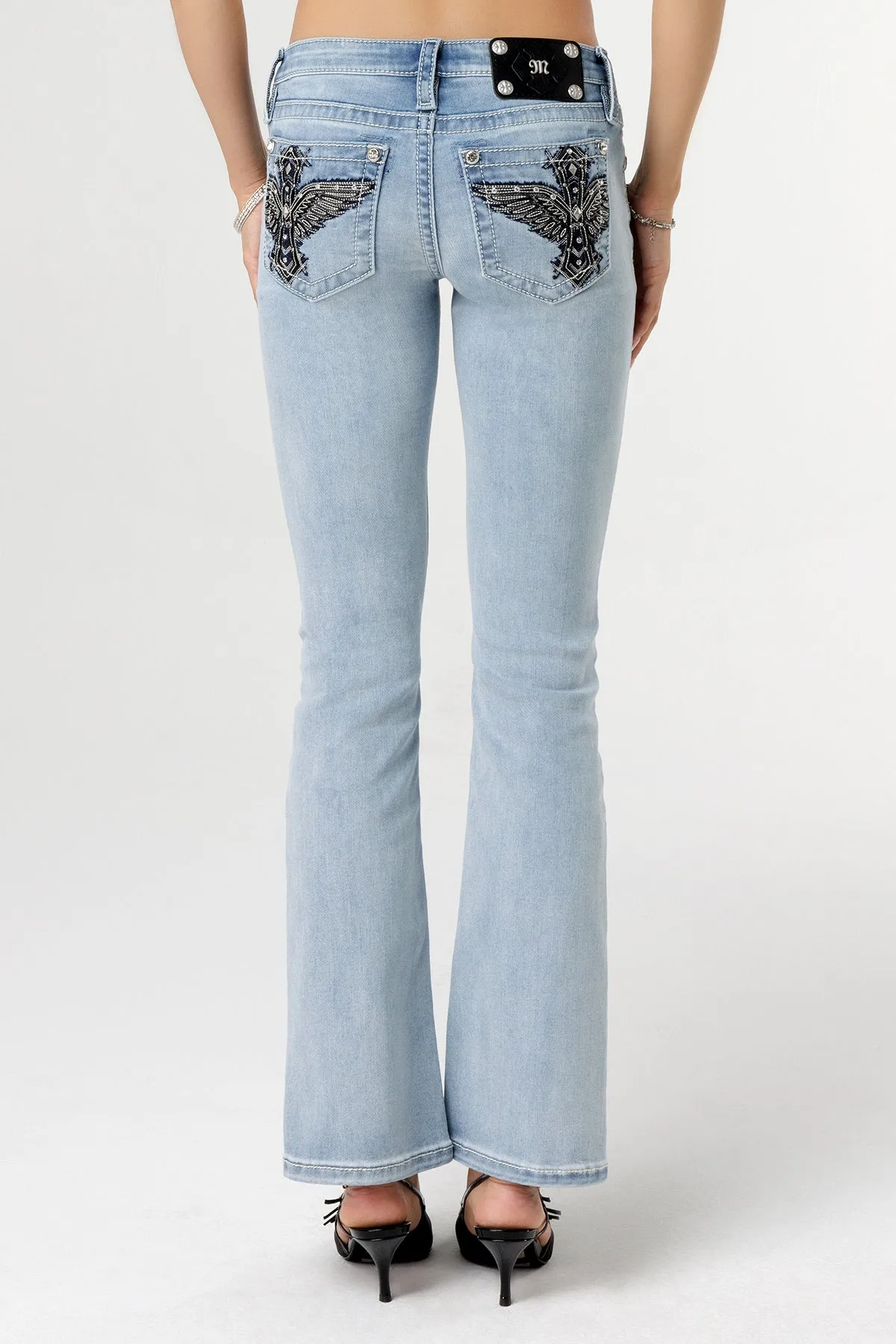 Ethereal Wings Bootcut Jeans sold by Miss Me