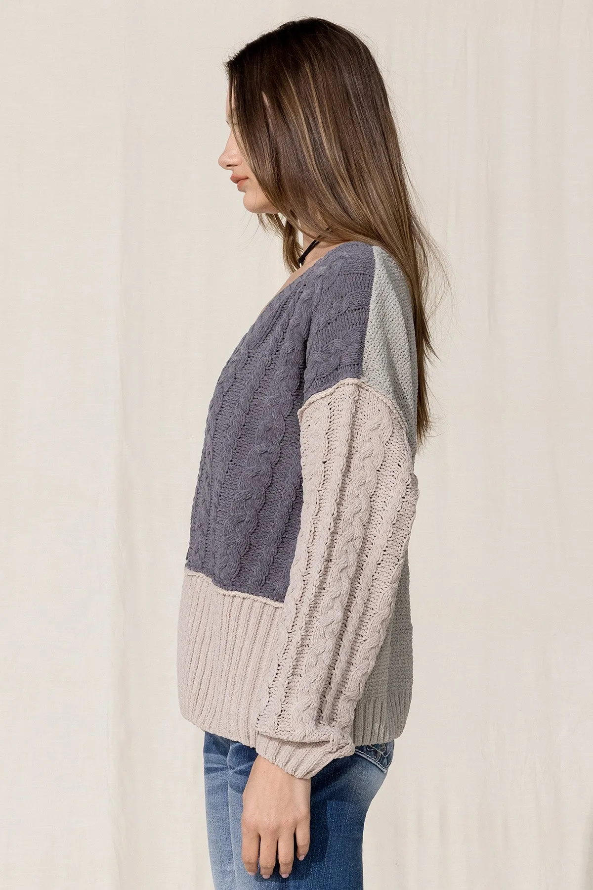 Color Blocked Sweater sold by Miss Me product image thumbnail 3