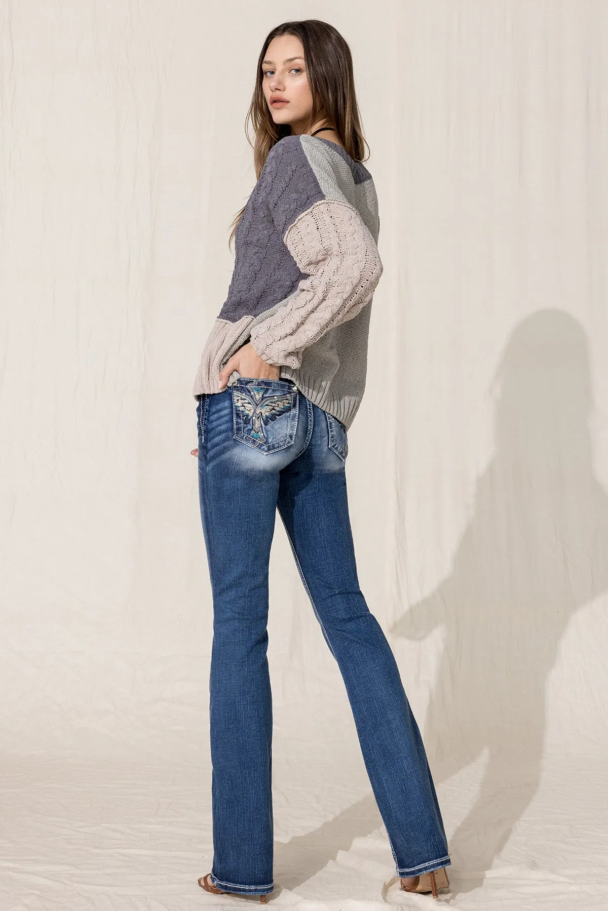 Color Blocked Sweater sold by Miss Me product image thumbnail 5