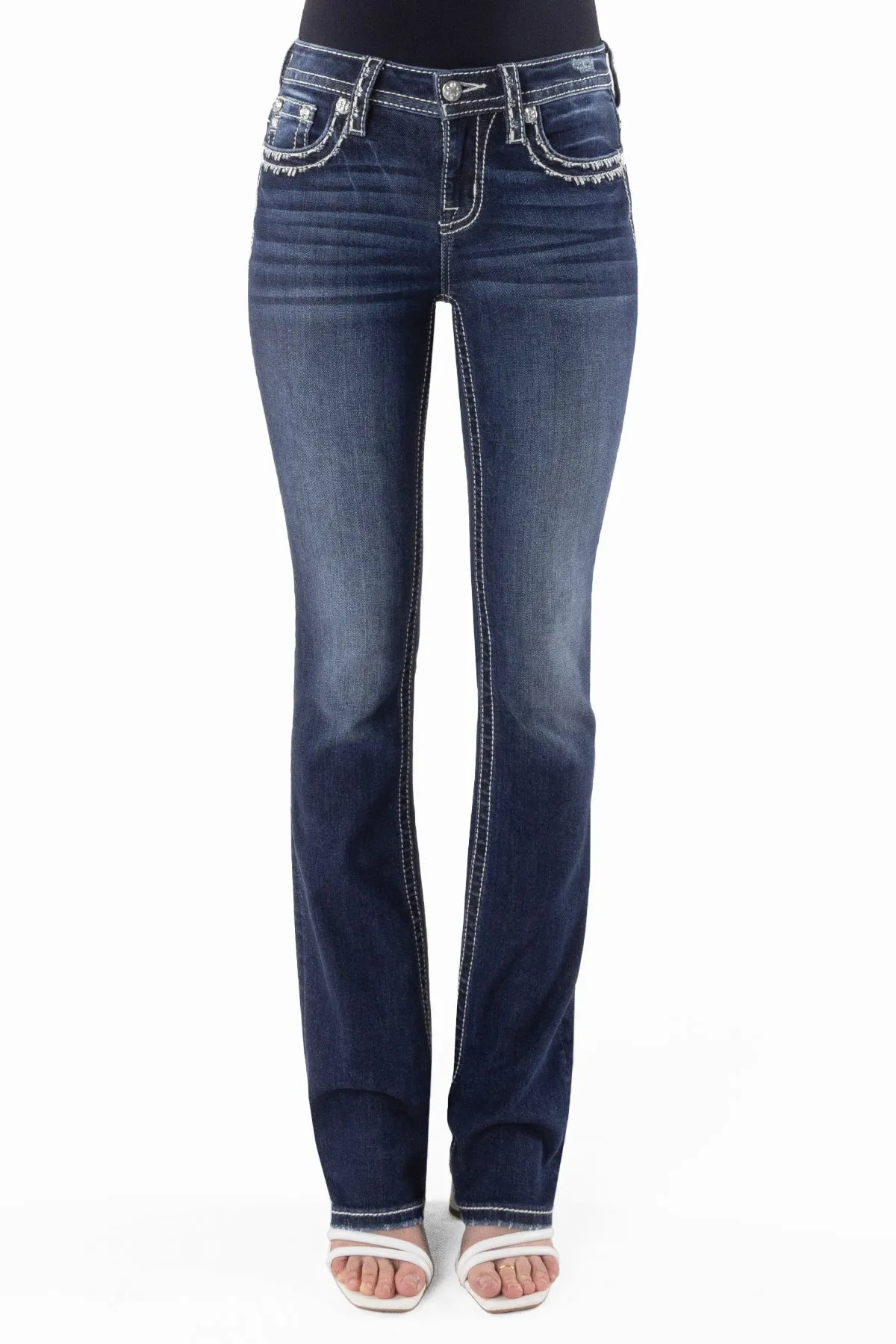 Metallic Border Stitch Bootcut Jeans sold by Miss Me product image thumbnail 2