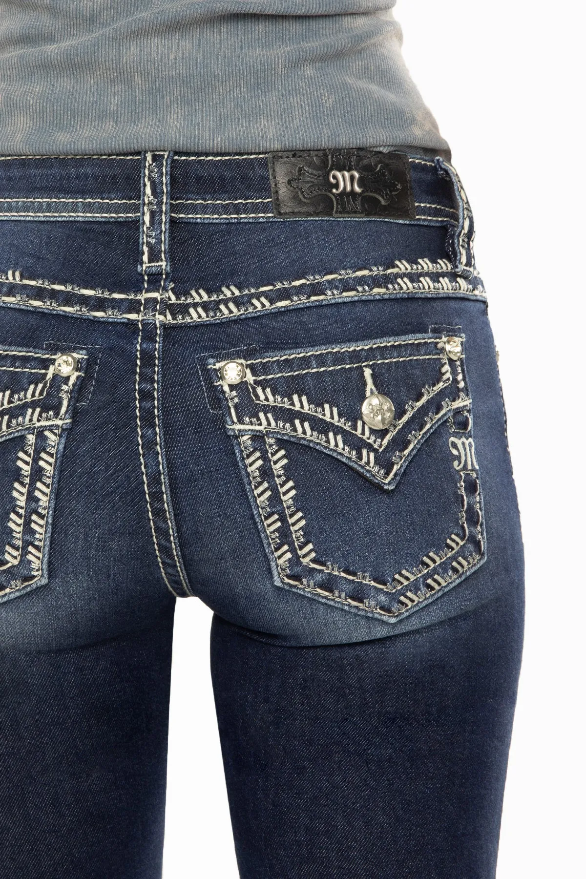 Metallic Border Stitch Bootcut Jeans sold by Miss Me product image thumbnail 4
