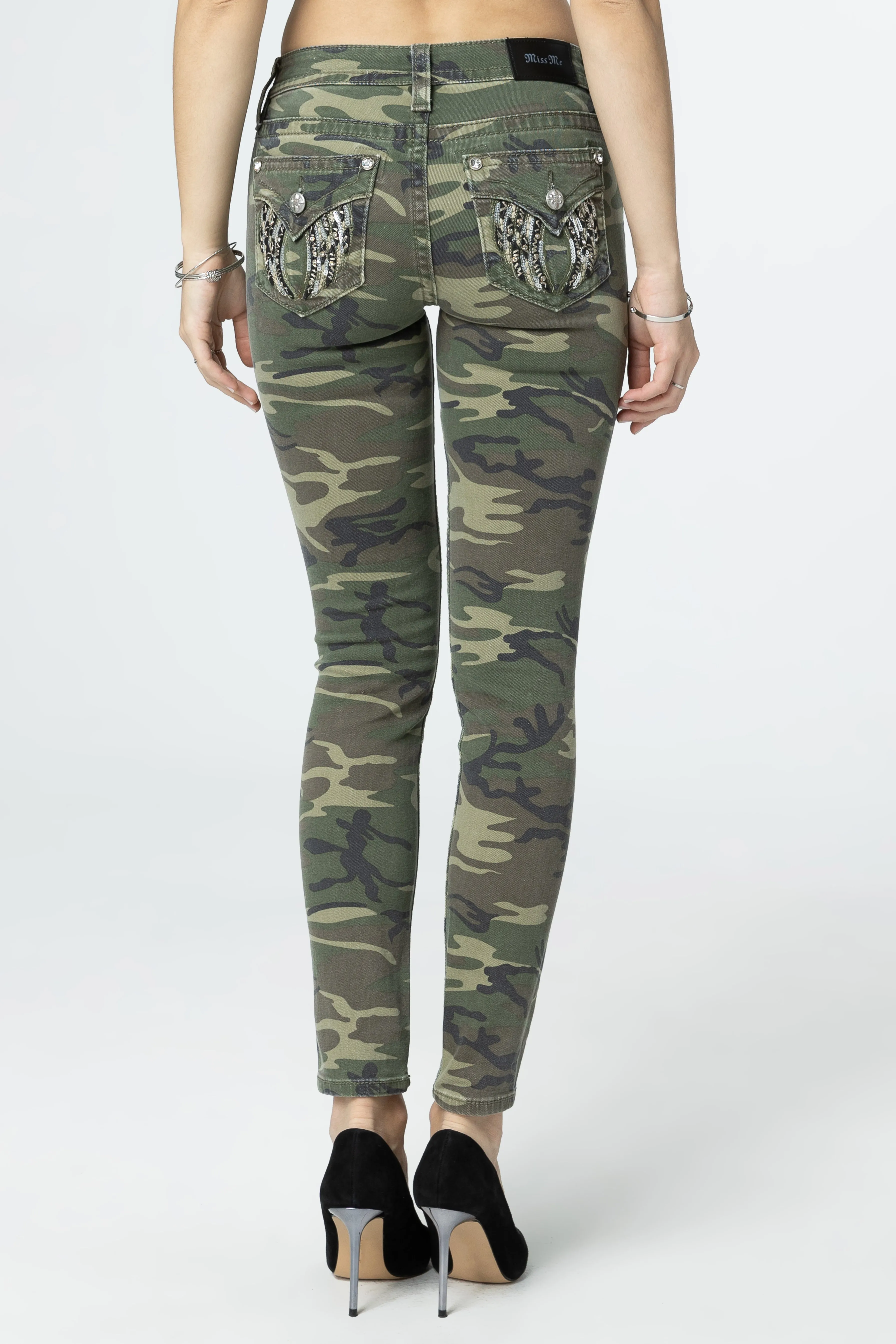 Camo Wings Skinny Jeans sold by Miss Me