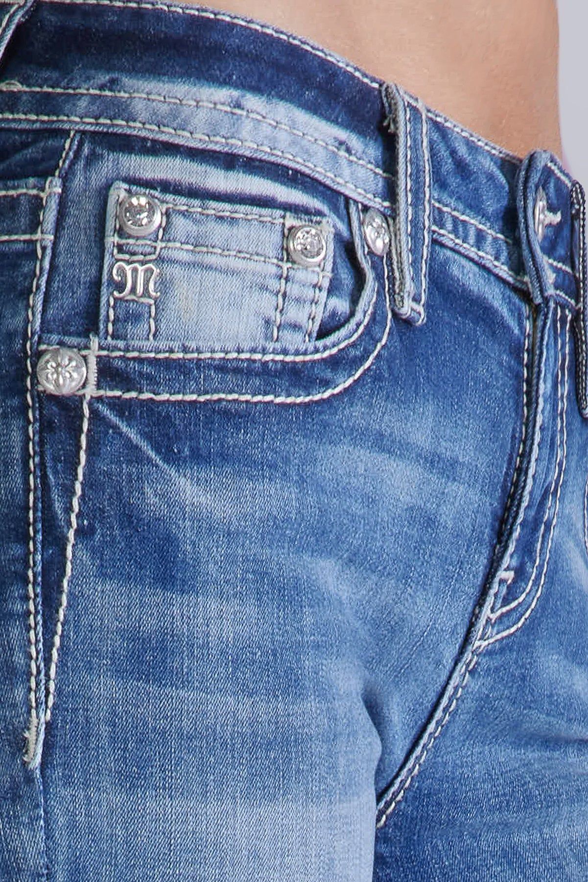 Broken Horseshoe Bootcut Jeans sold by Miss Me product image thumbnail 6