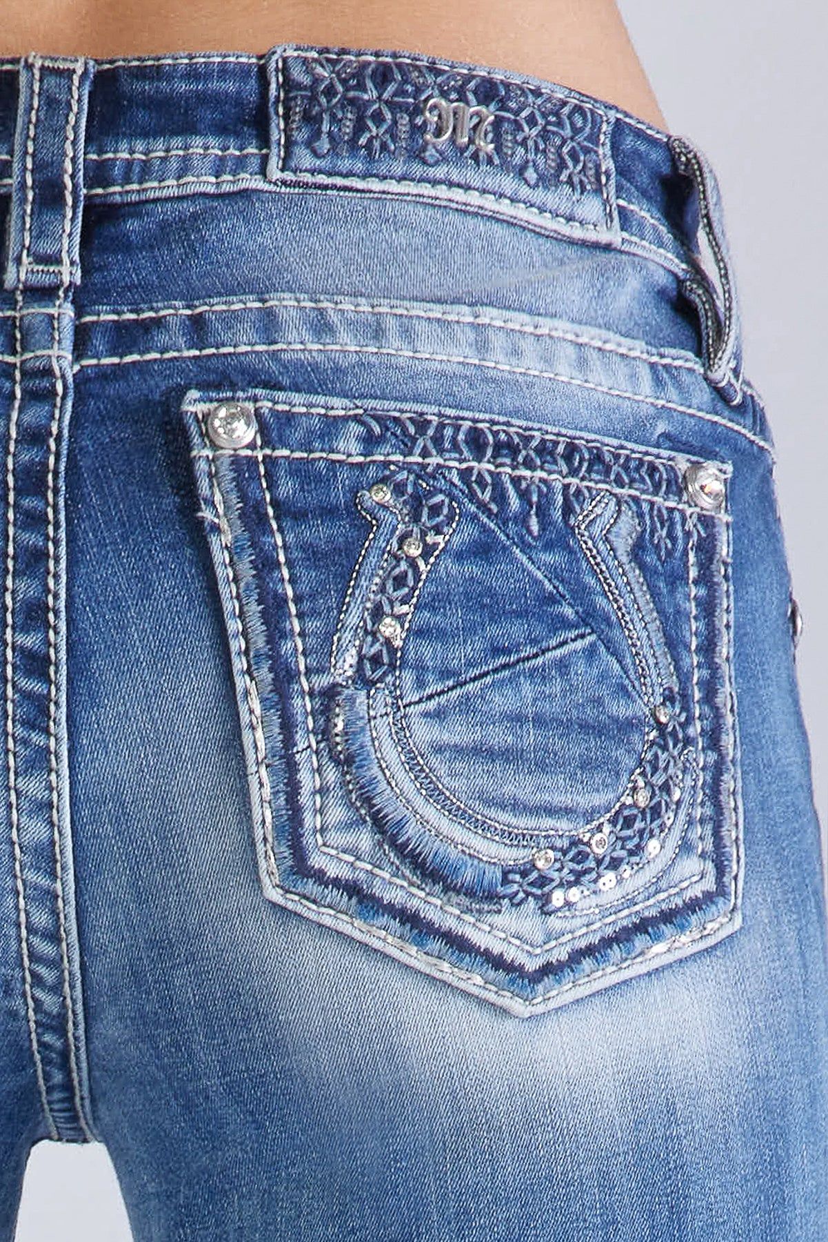 Broken Horseshoe Bootcut Jeans sold by Miss Me product image thumbnail 5
