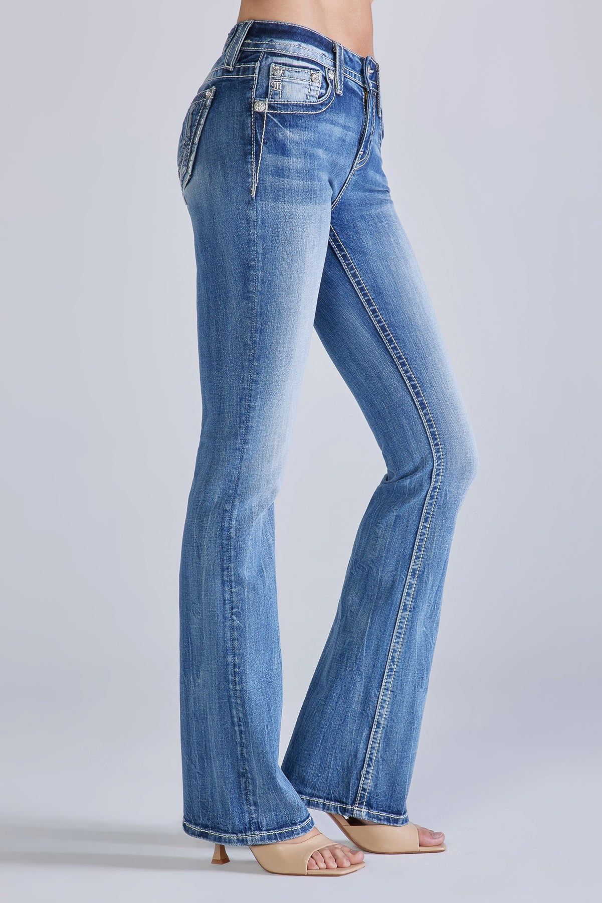Broken Horseshoe Bootcut Jeans sold by Miss Me product image thumbnail 4