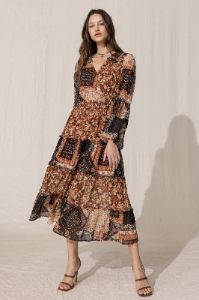 Multi Floral Maxi Dress sold by Miss Me