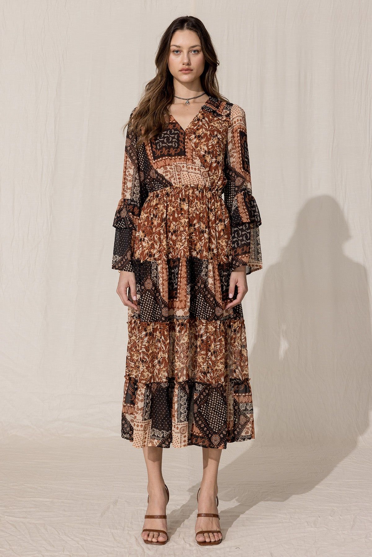 Multi Floral Maxi Dress sold by Miss Me product image thumbnail 3