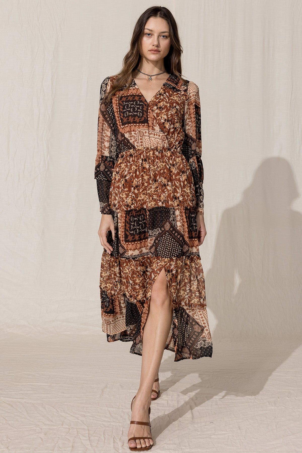 Multi Floral Maxi Dress sold by Miss Me