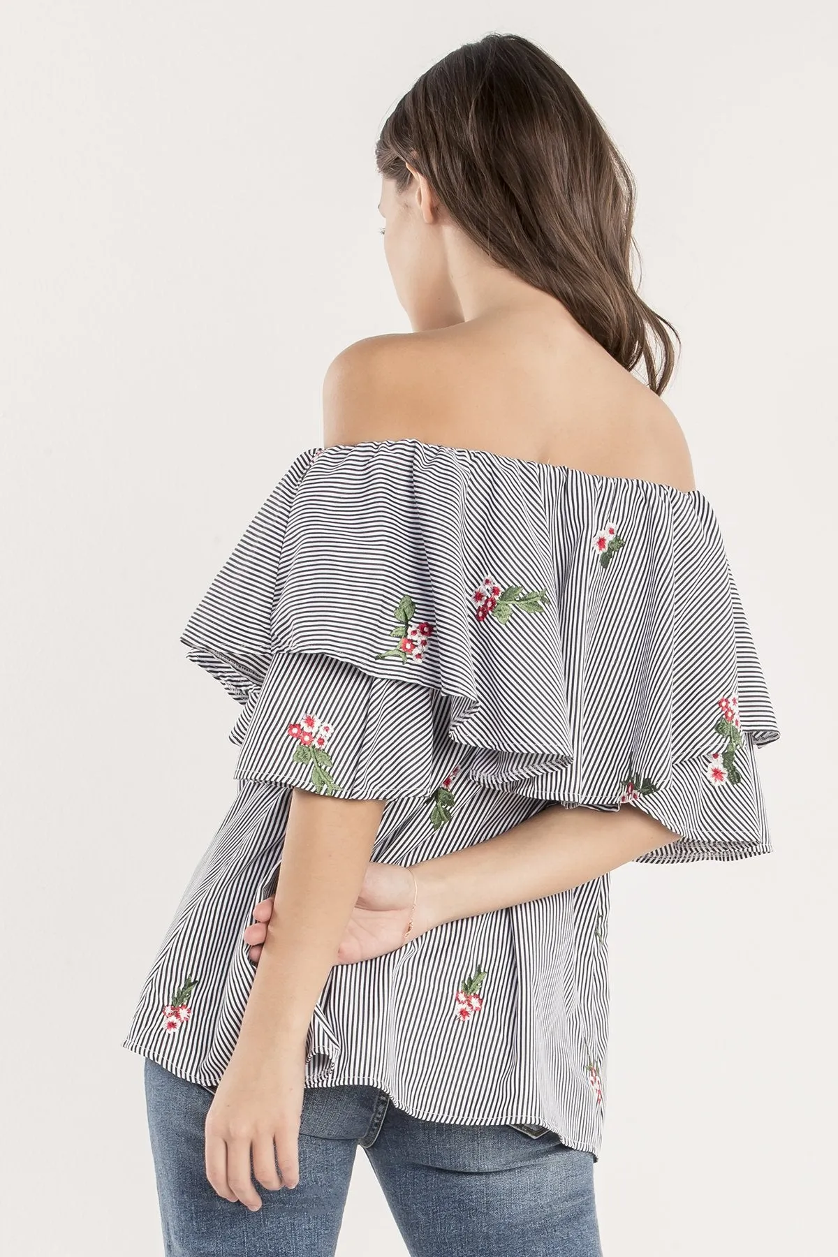 Cali Cruisin Off The Shoulder Top sold by Miss Me product image thumbnail 3