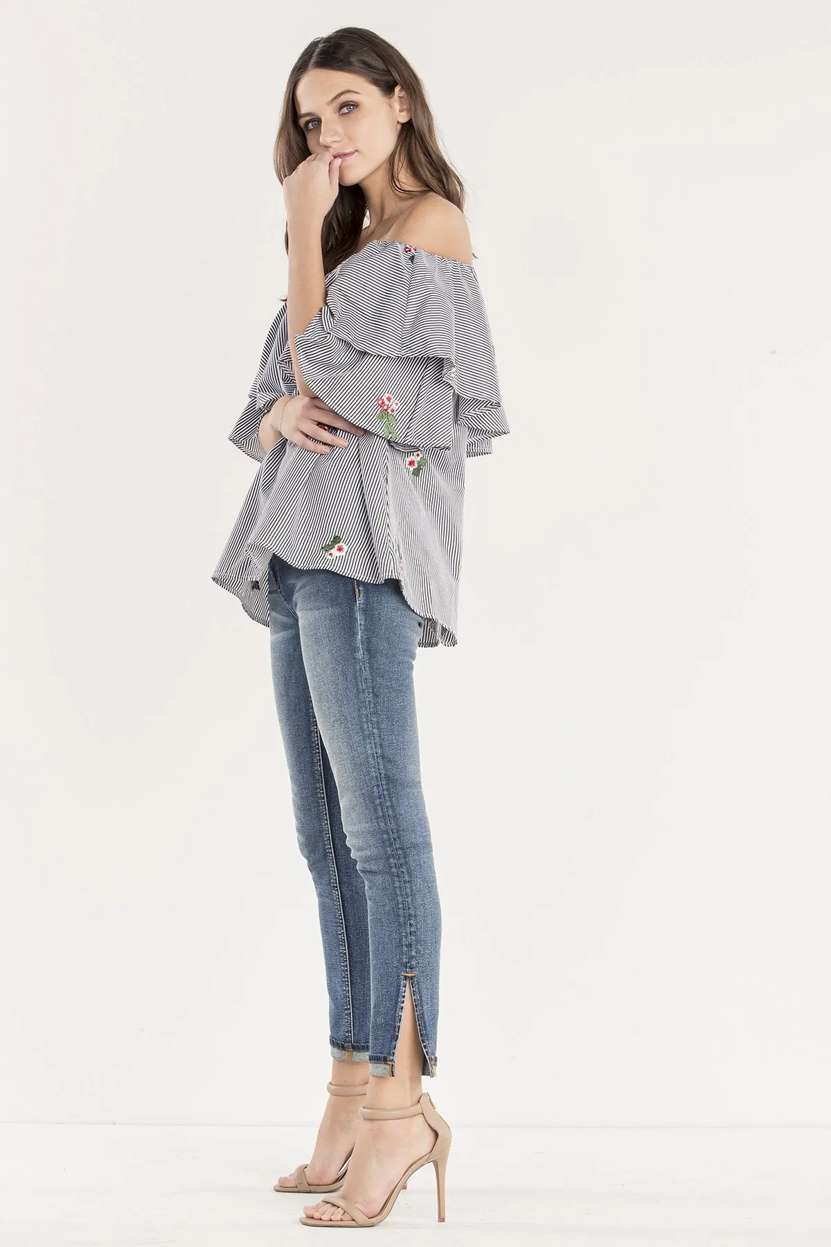 Cali Cruisin Off The Shoulder Top sold by Miss Me product image thumbnail 4