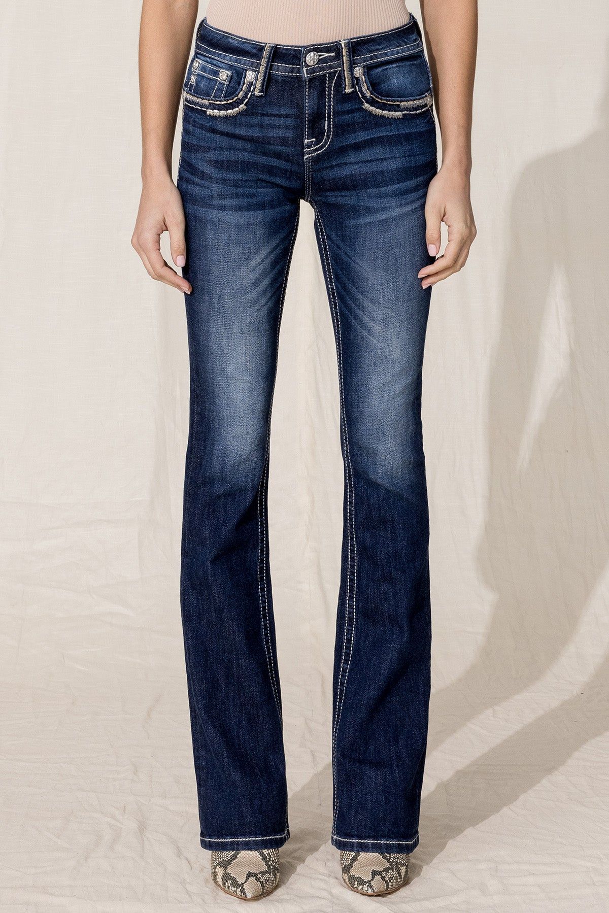 Static Saddle Stitch Bootcut Jean sold by Miss Me product image thumbnail 4