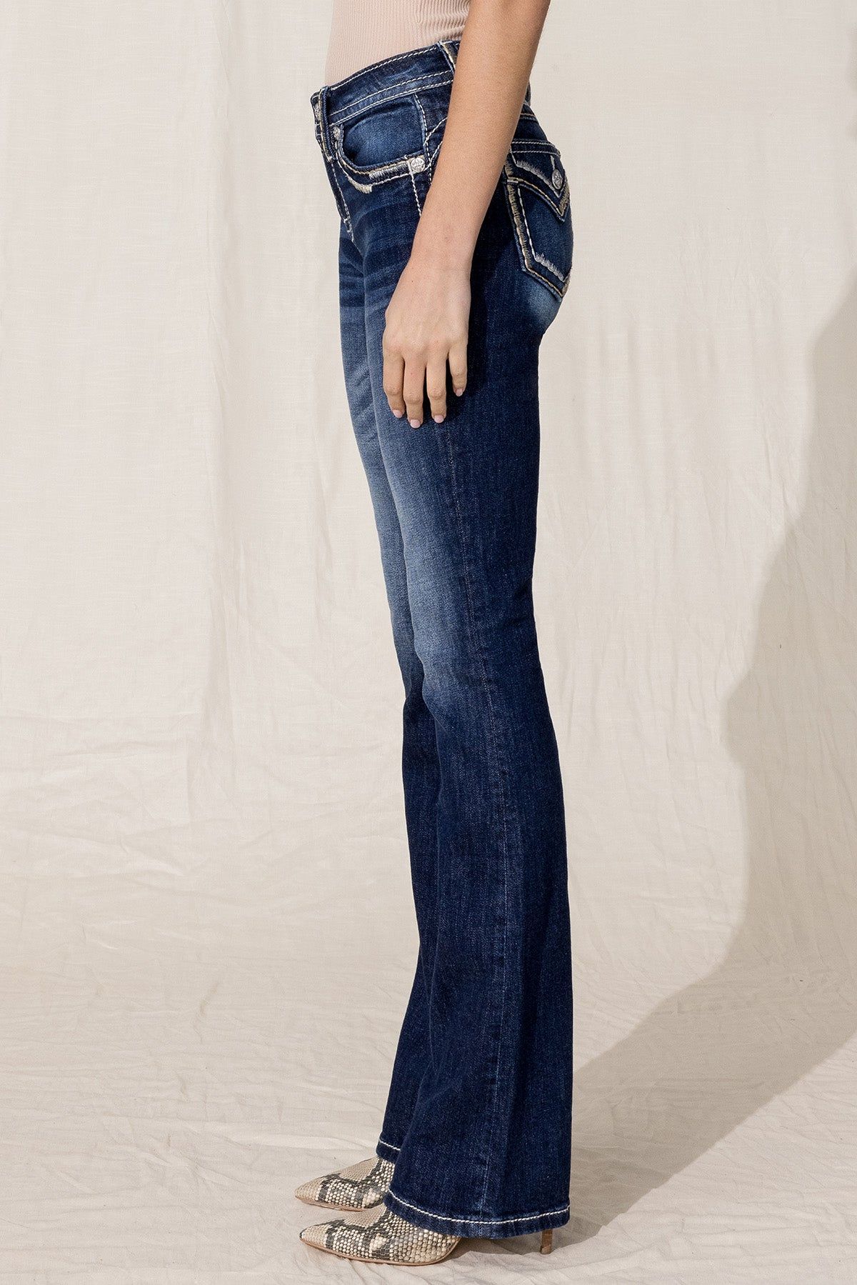 Static Saddle Stitch Bootcut Jean sold by Miss Me product image thumbnail 5