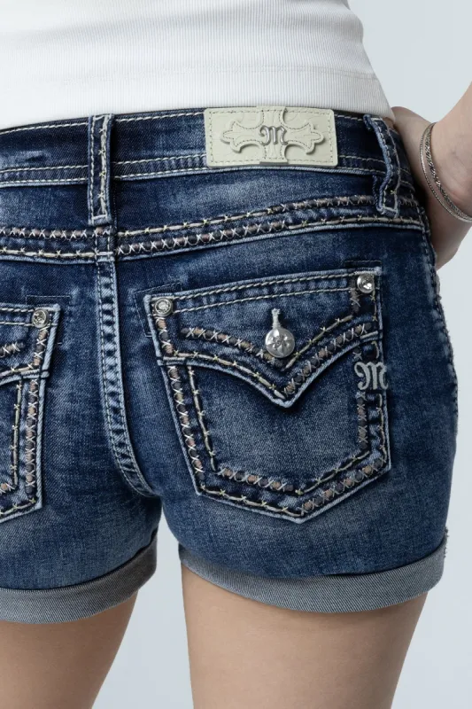 Barely Stitched Pink Shorts sold by Miss Me