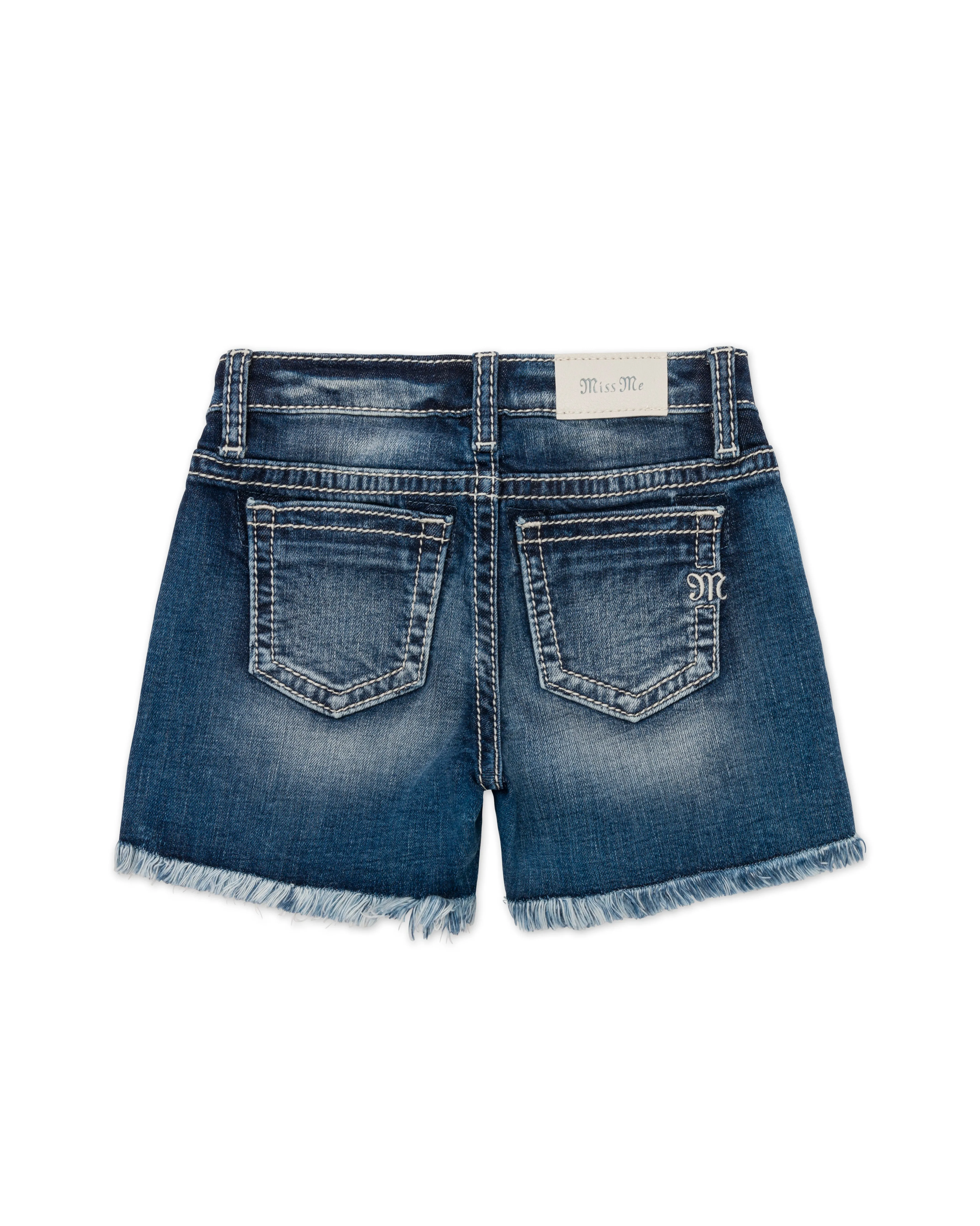 Girls Sequin Floral Shorts sold by Miss Me product image thumbnail 2