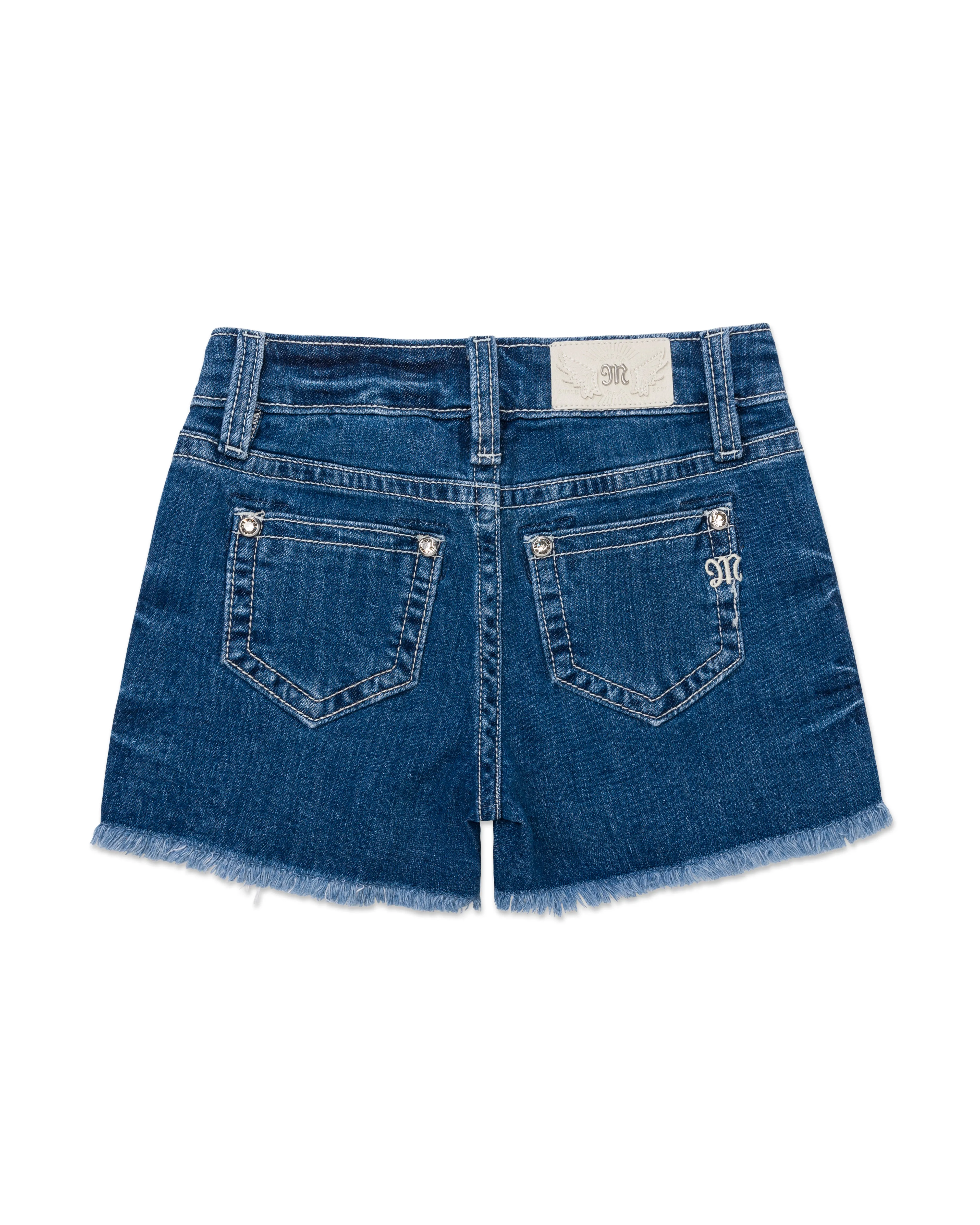 Girls Criss Cross Sequin Shorts sold by Miss Me product image thumbnail 2